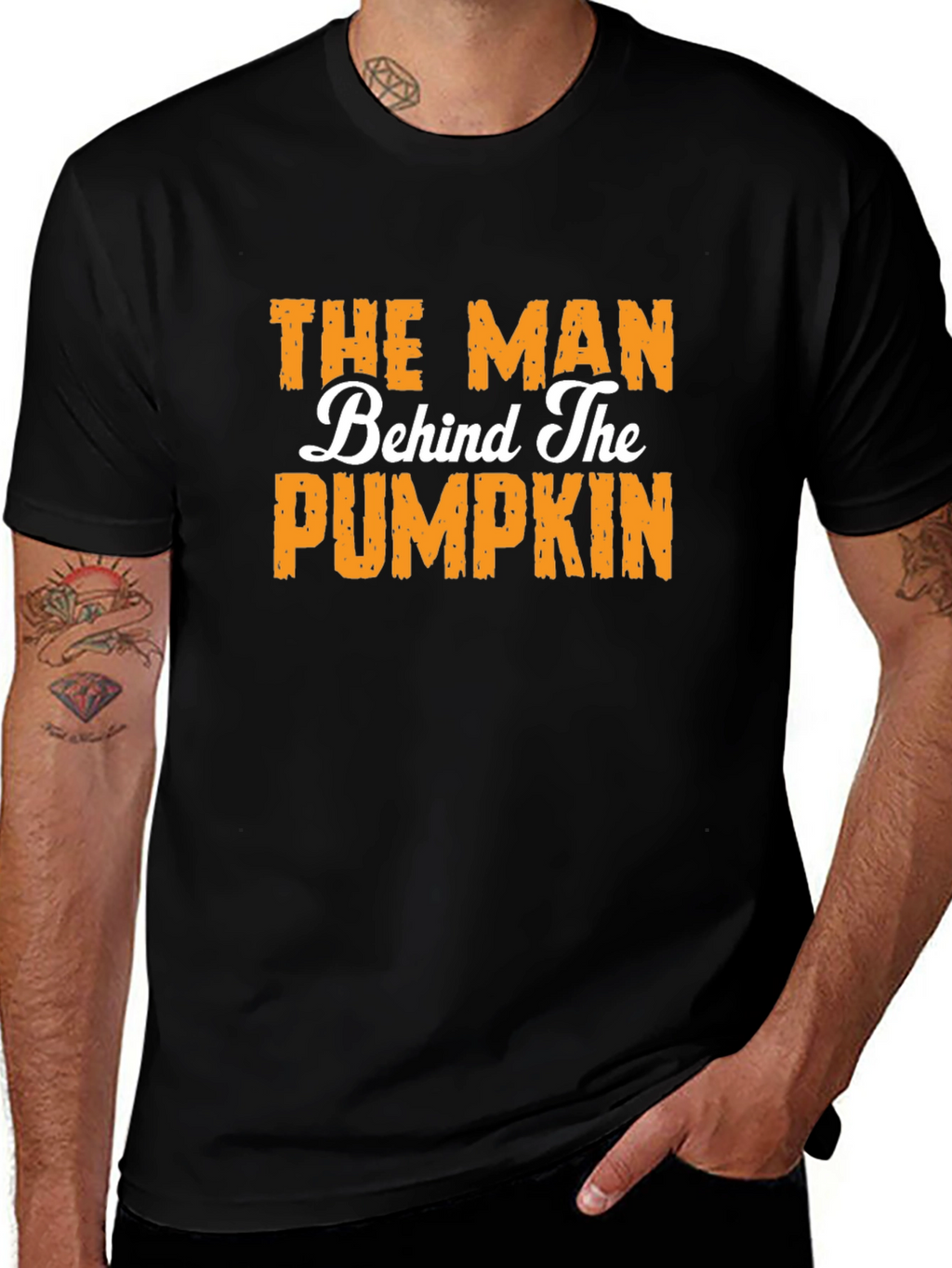 The Man Behind The Pumpkin Graphic T-Shirt