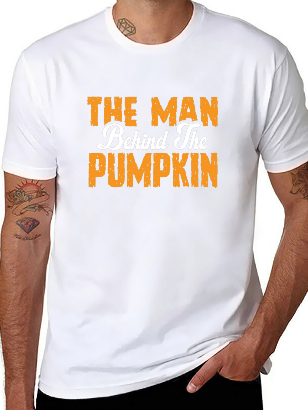 The Man Behind The Pumpkin Graphic T-Shirt