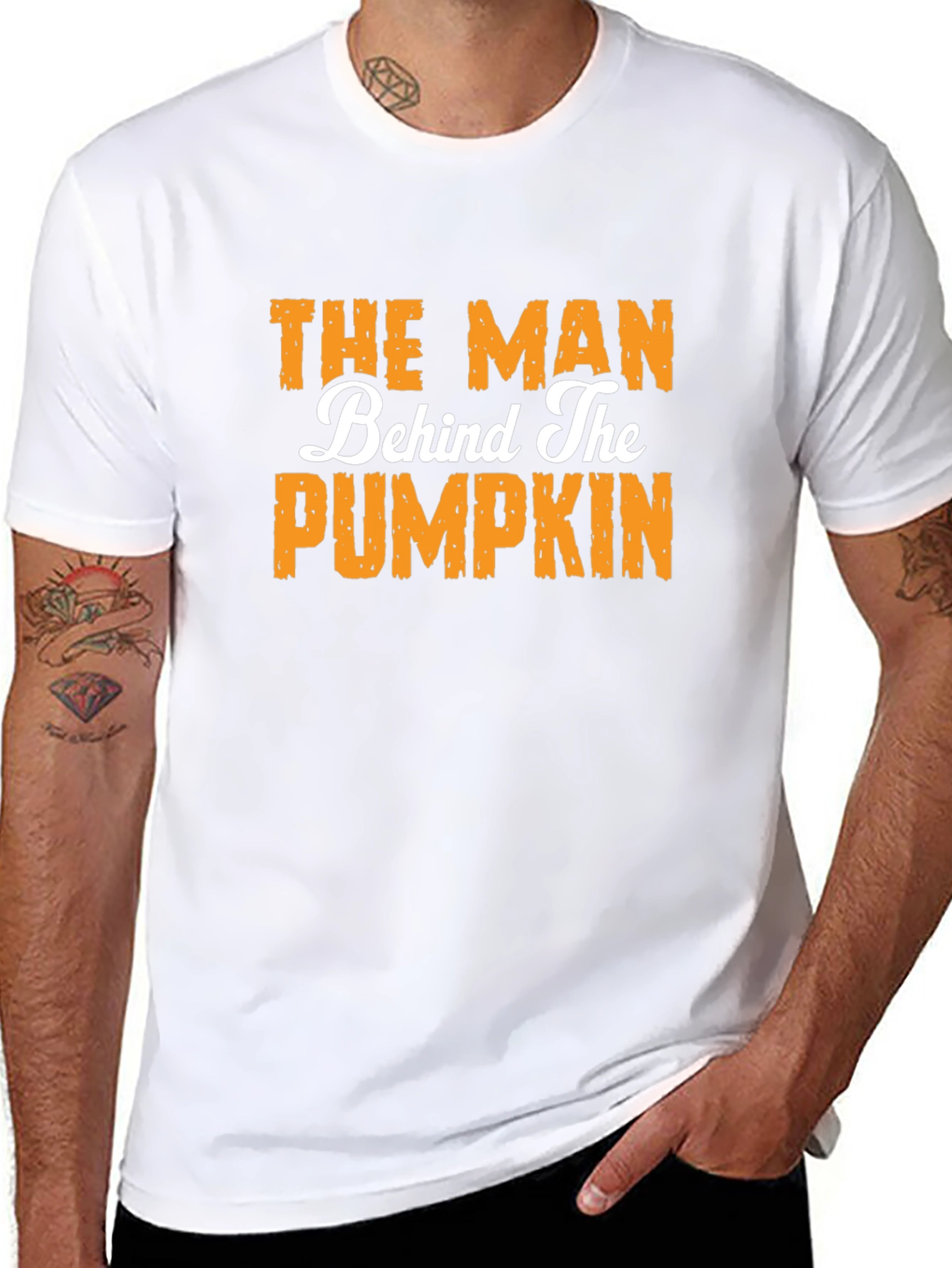 The Man Behind The Pumpkin Graphic T-Shirt