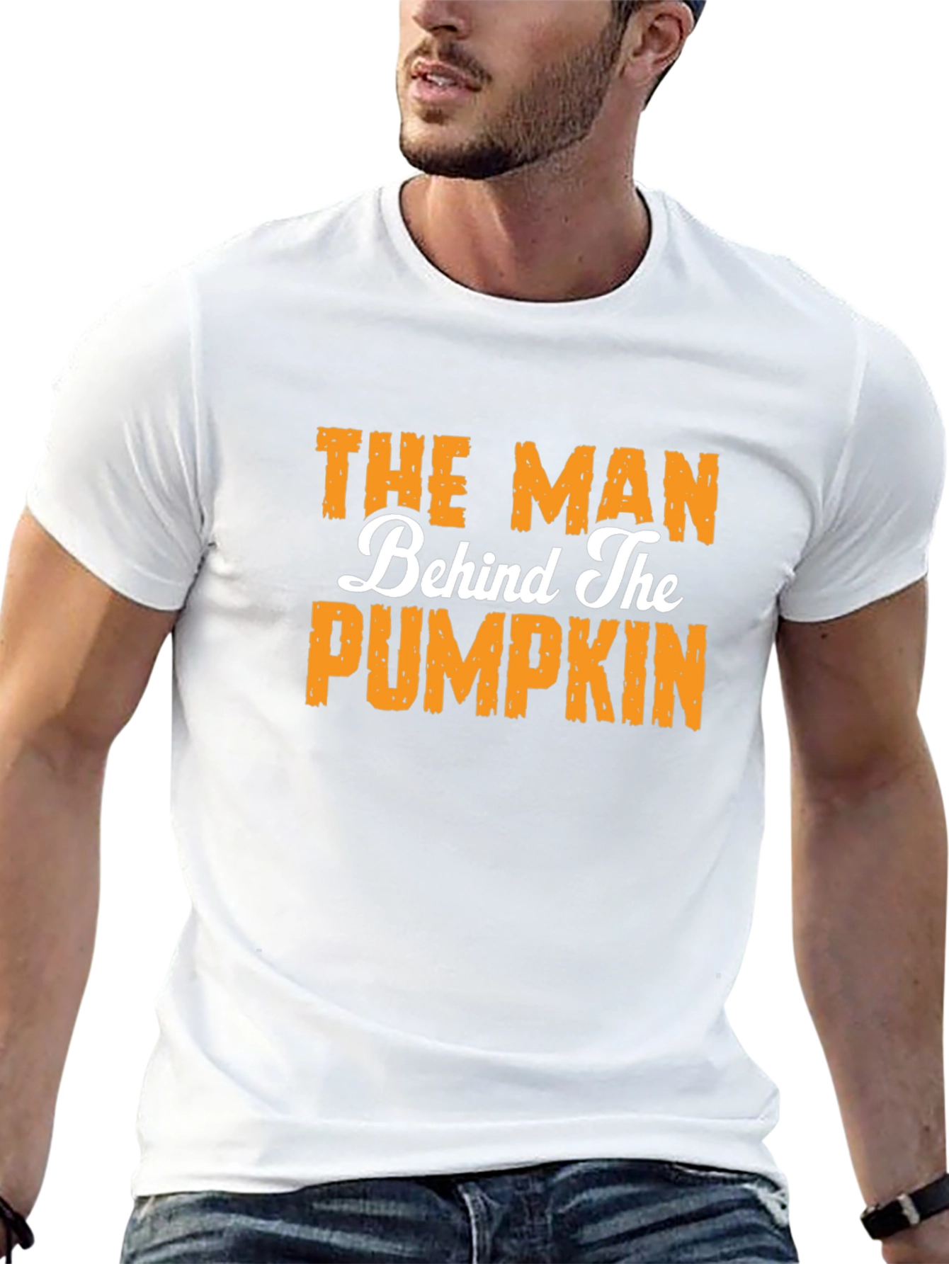The Man Behind The Pumpkin Graphic T-Shirt
