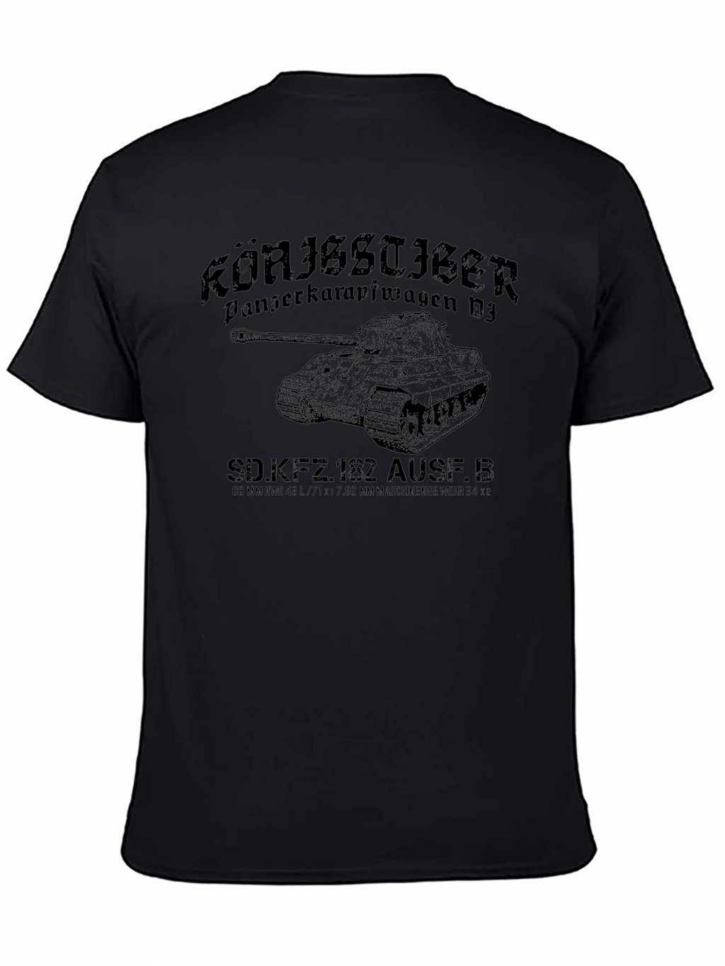 Königstiger Panzer T-Shirt - Military Vehicle Graphic Tee