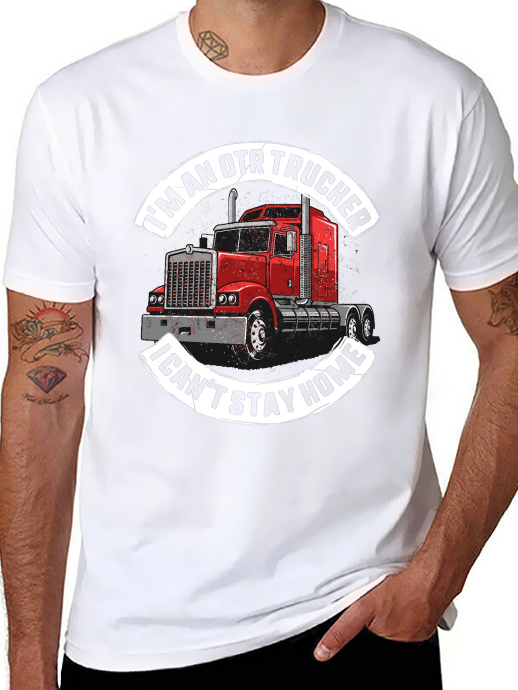OTR Trucker Graphic Tee - I Cant Stay Home!