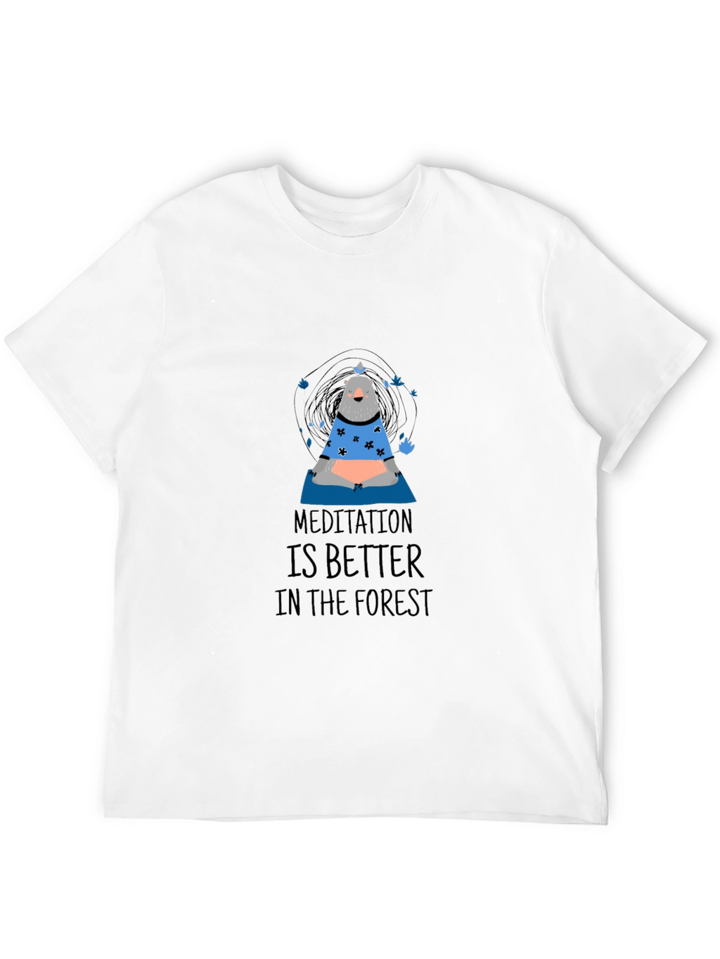 Meditation Bear Graphic T-Shirt