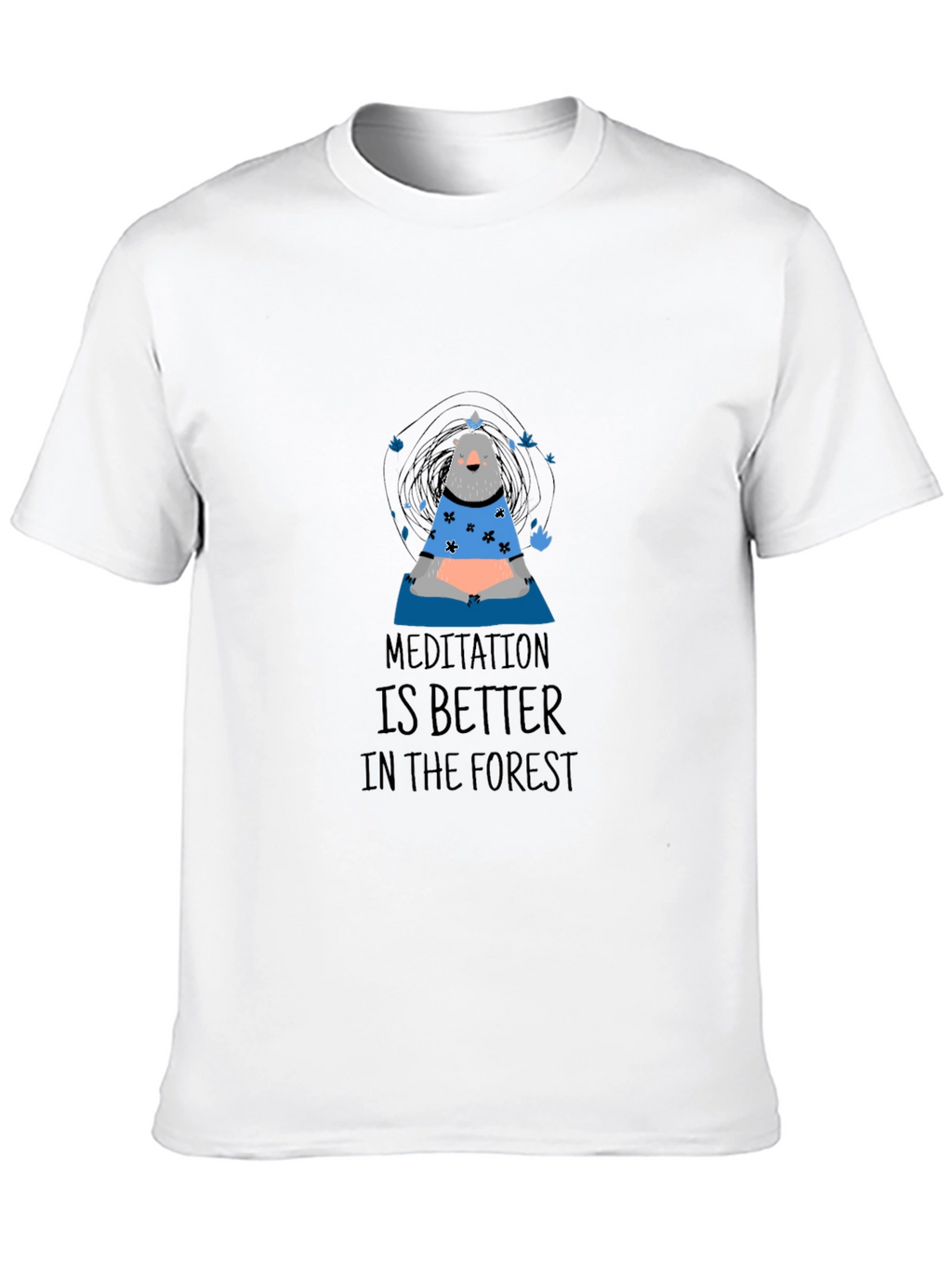 Meditation Bear Graphic T-Shirt