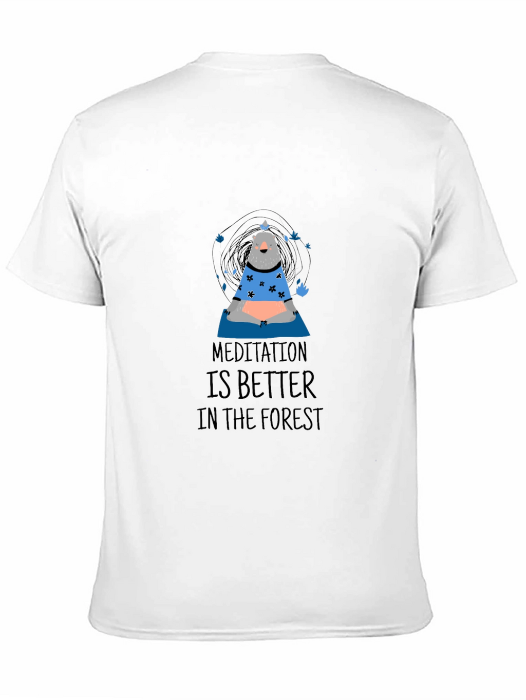 Meditation Bear Graphic T-Shirt