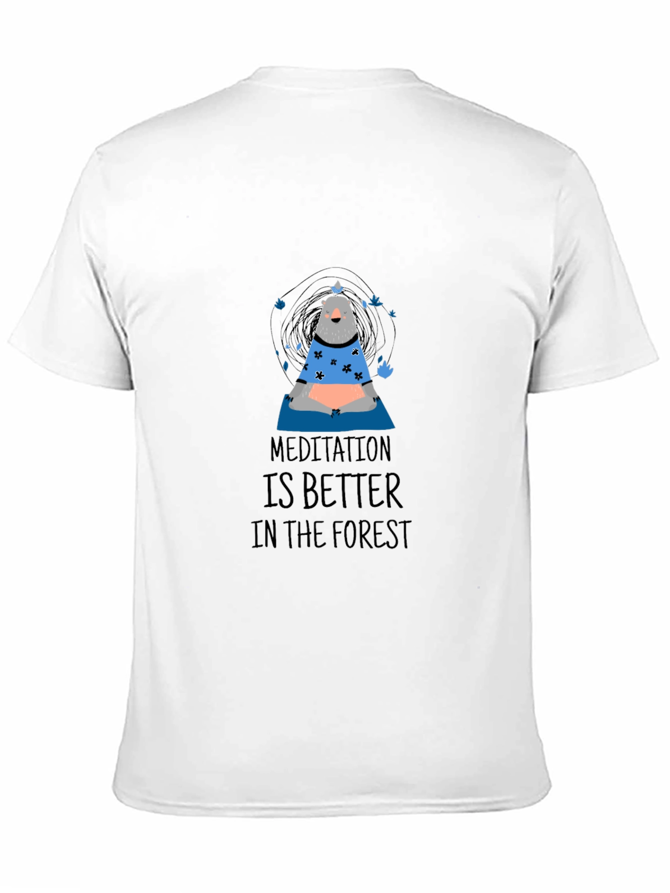 Meditation Bear Graphic T-Shirt