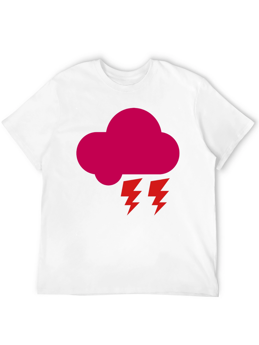 Storm Cloud Graphic Tee - Bold Black T-Shirt