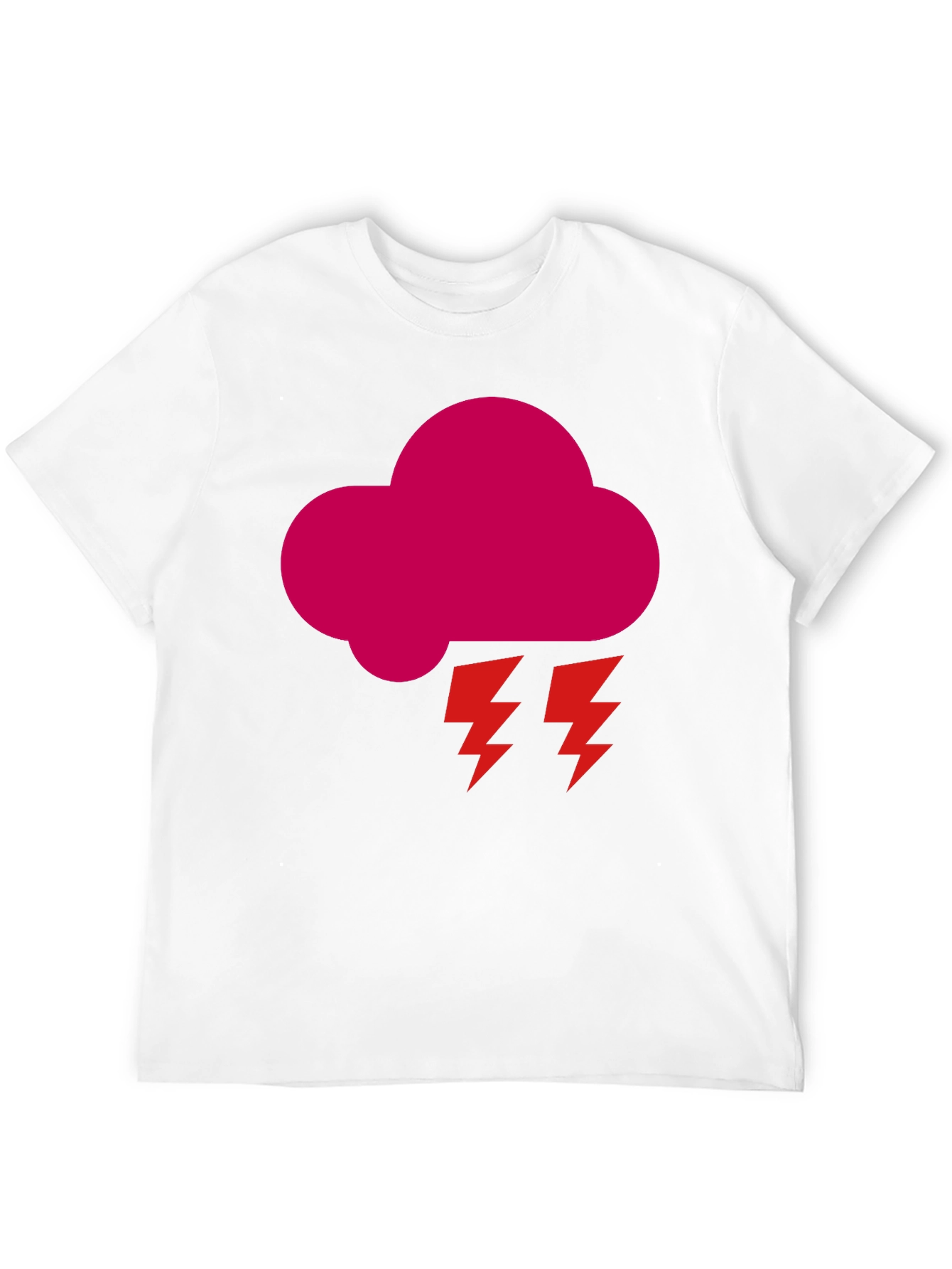 Storm Cloud Graphic Tee - Bold Black T-Shirt