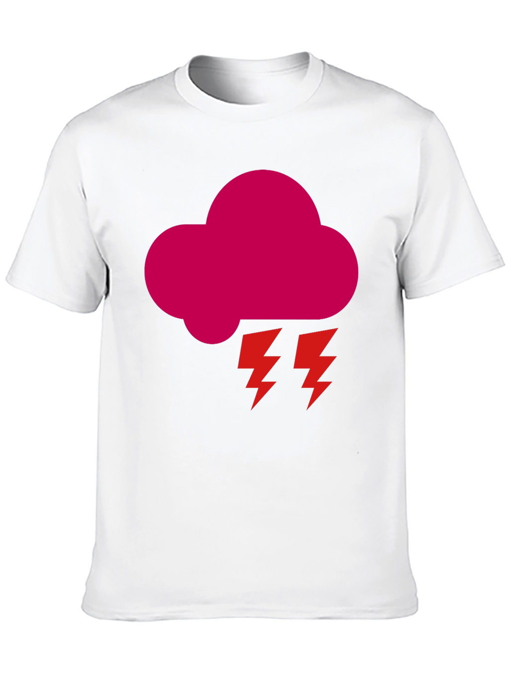 Storm Cloud Graphic Tee - Bold Black T-Shirt