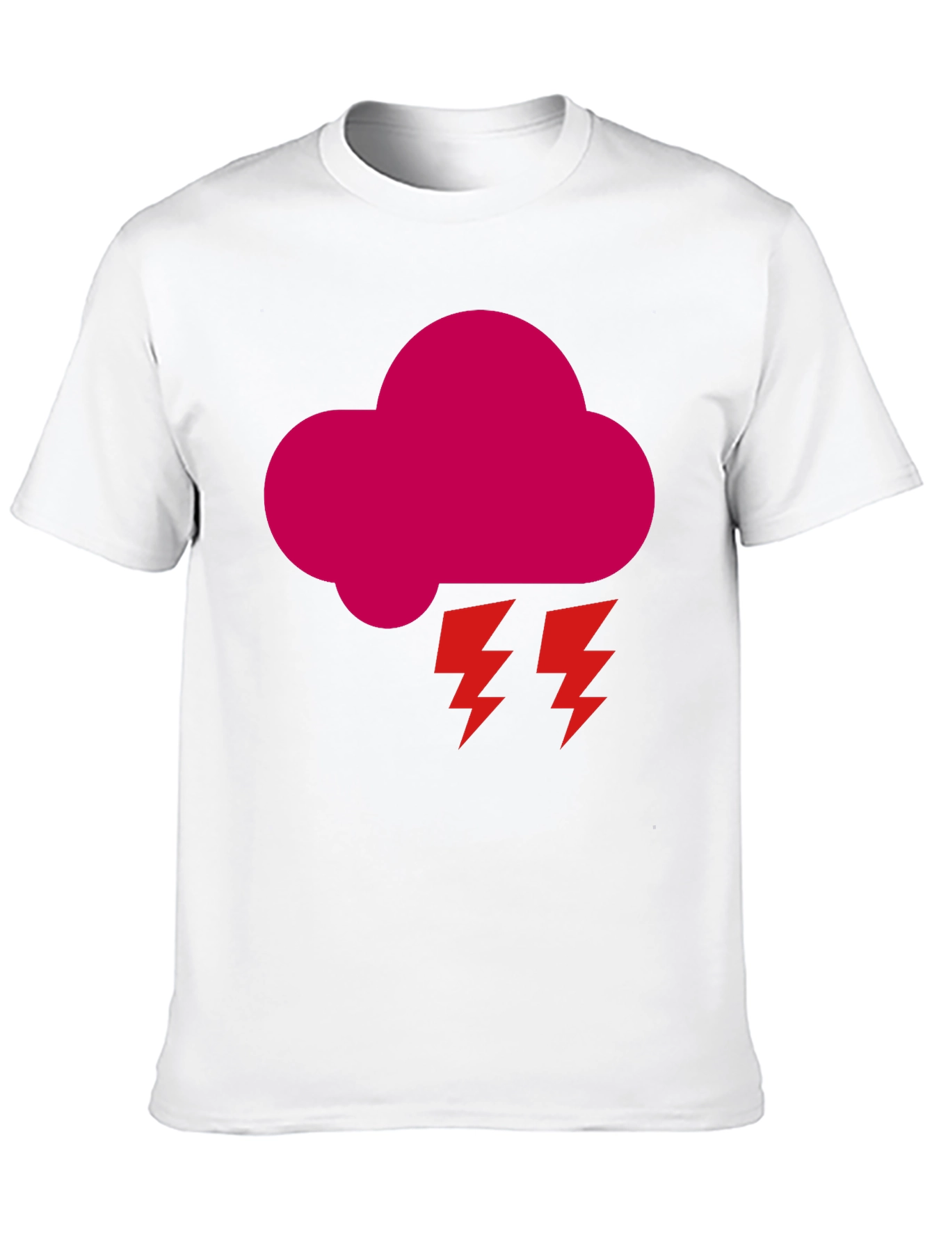 Storm Cloud Graphic Tee - Bold Black T-Shirt
