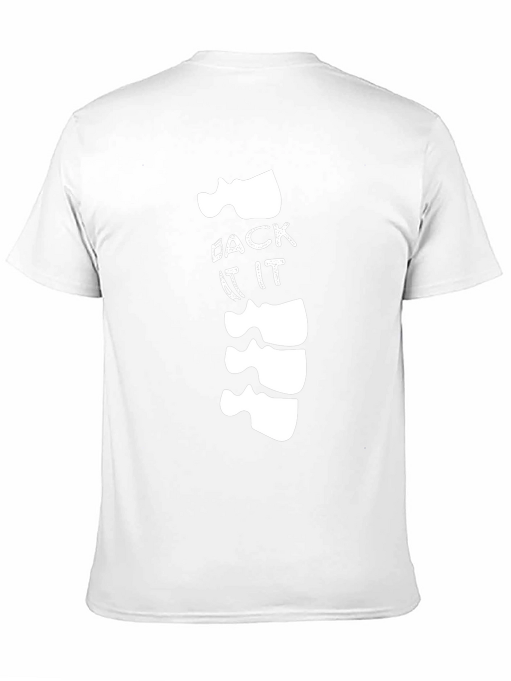 Funny Back At It Spine Graphic T-Shirt