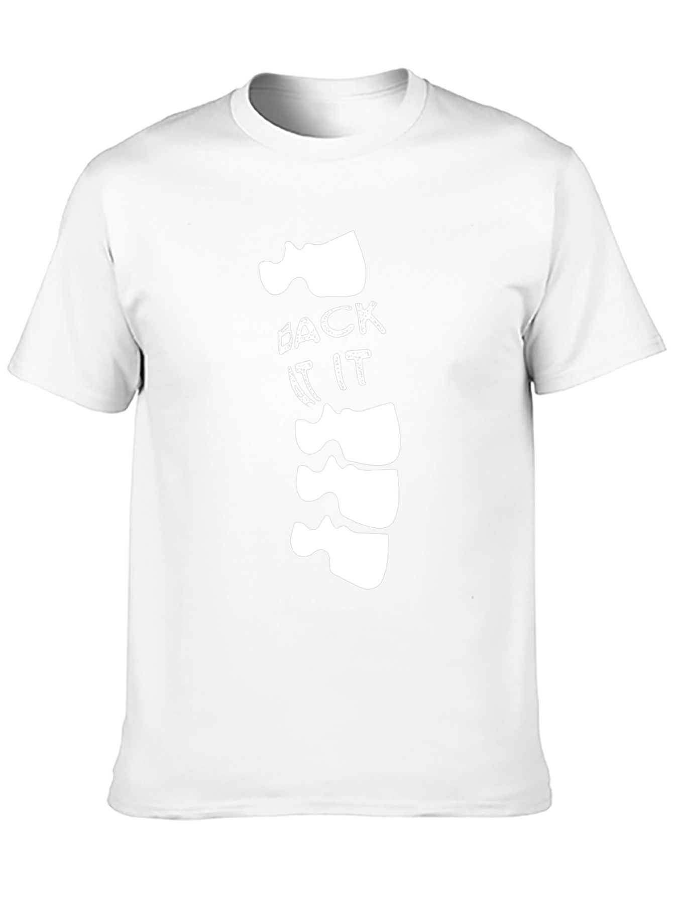 Funny Back At It Spine Graphic T-Shirt