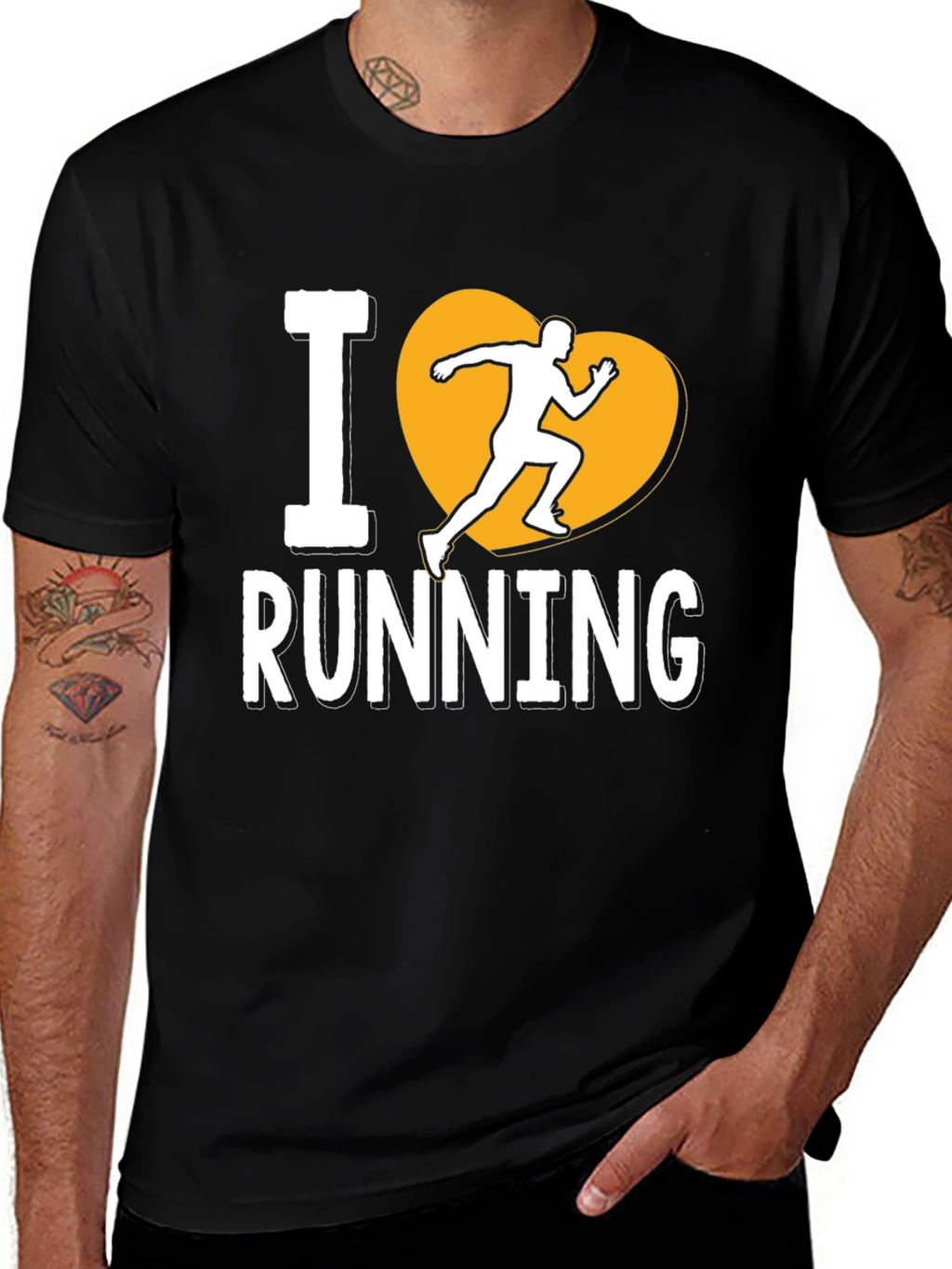 I Heart Running Graphic Tee
