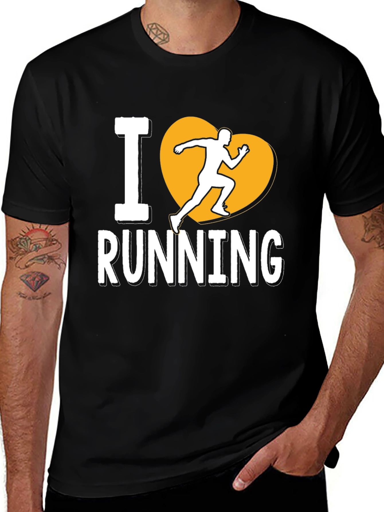 I Heart Running Graphic Tee