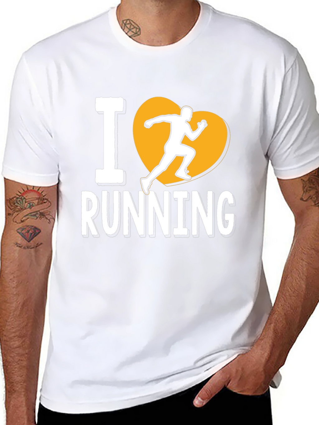 I Heart Running Graphic Tee