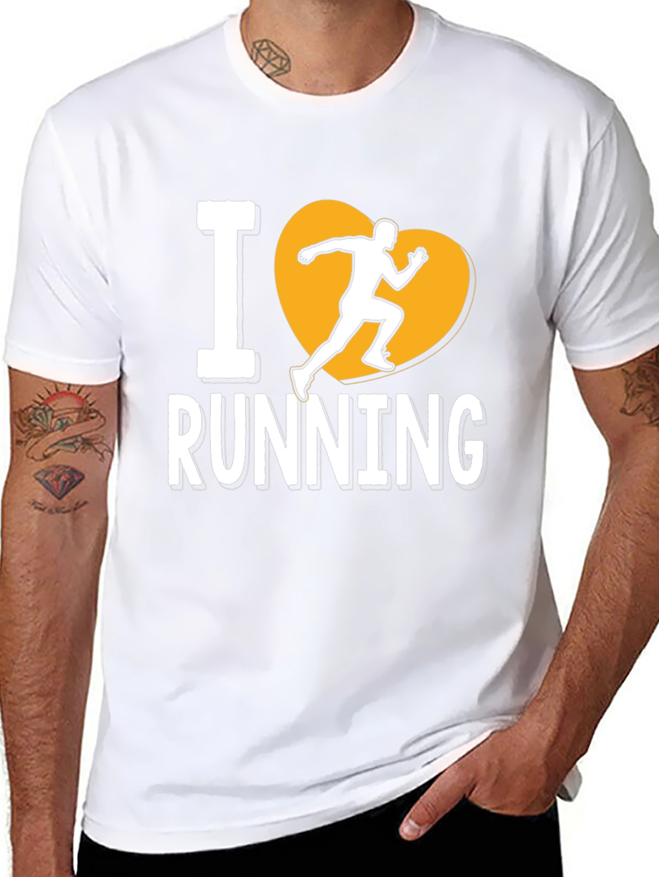 I Heart Running Graphic Tee