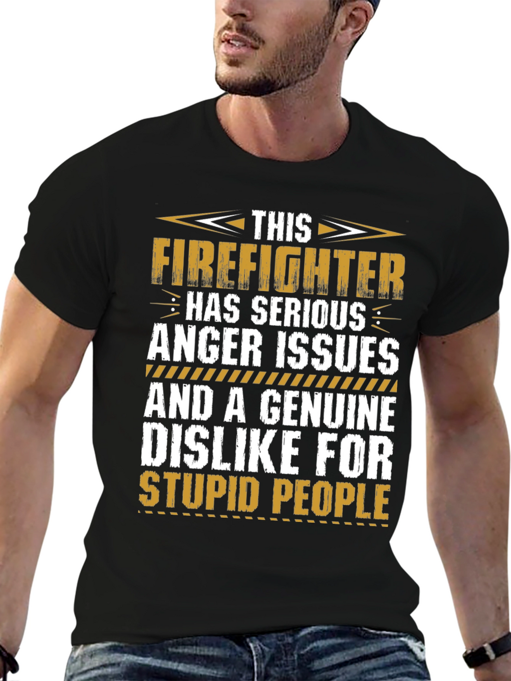 Firefighter Anger Issues Graphic T-Shirt