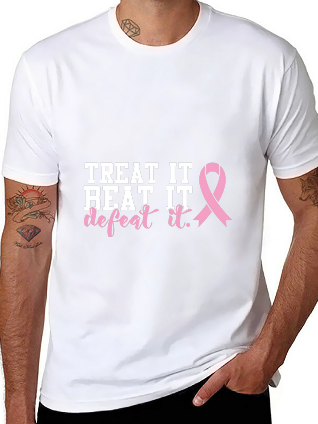 Breast Cancer Awareness Black T-Shirt