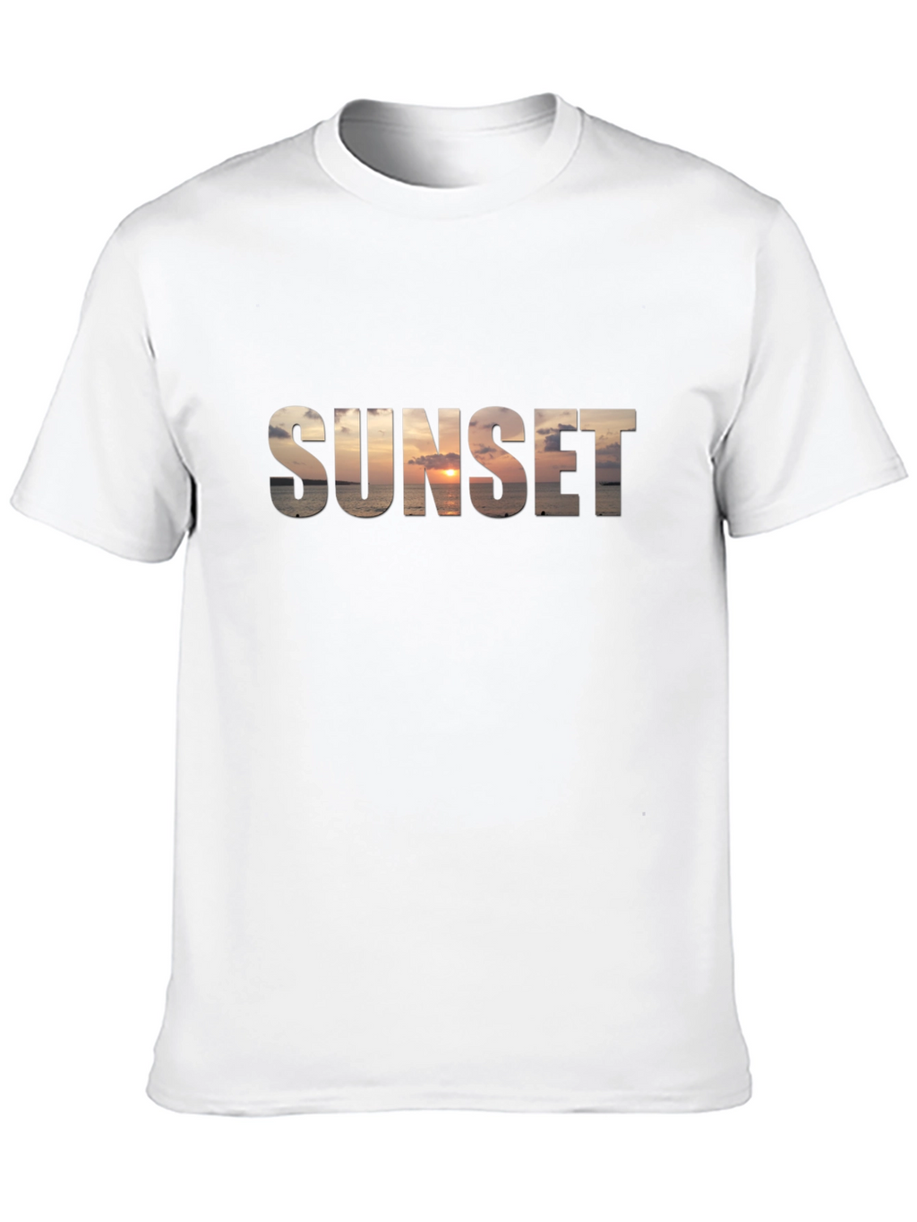 Sunset Graphic Black T-Shirt