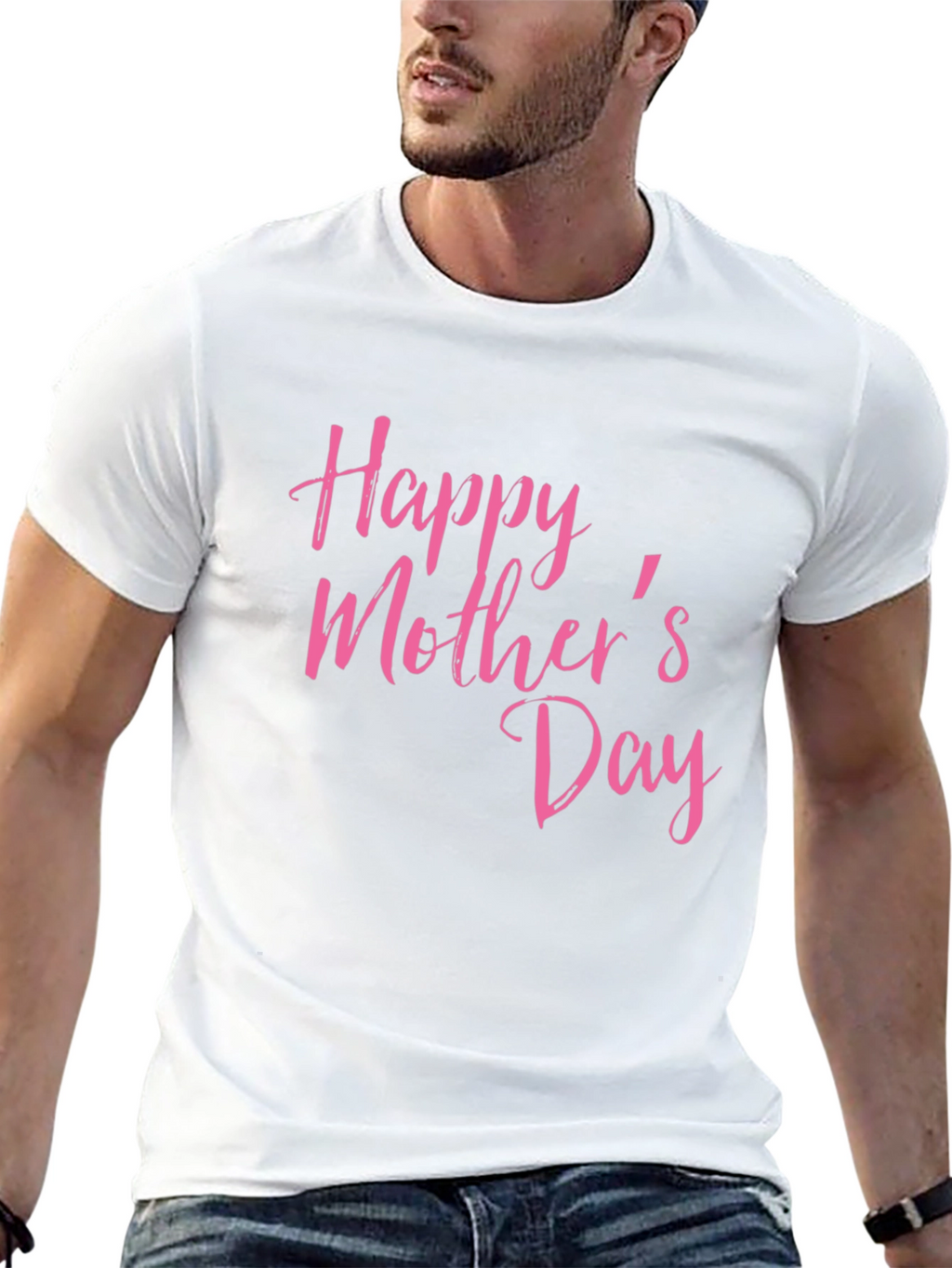 Happy Mothers Day T-Shirt Black Tee