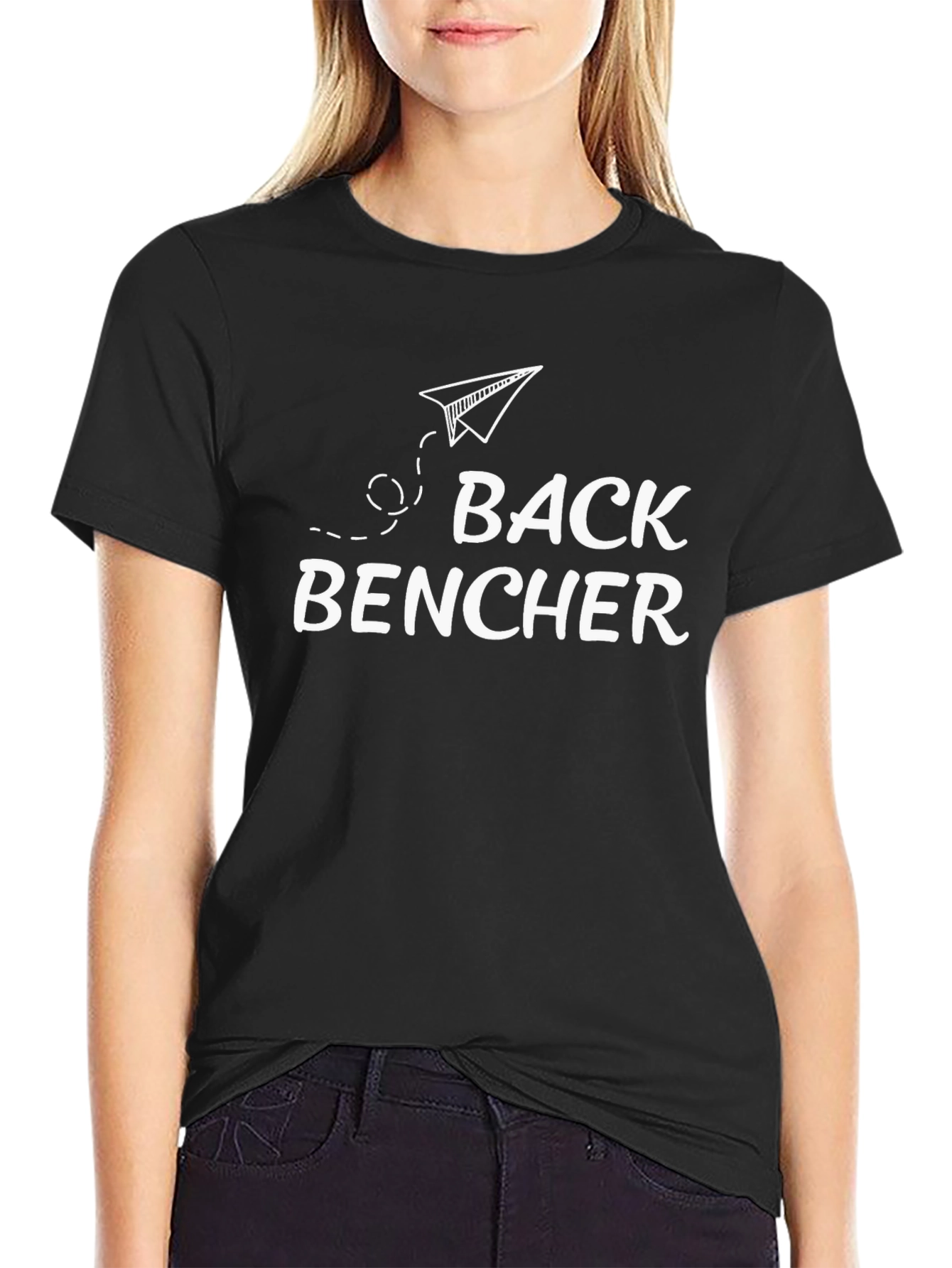 Back Bencher Graphic T-Shirt - Black Casual Tee