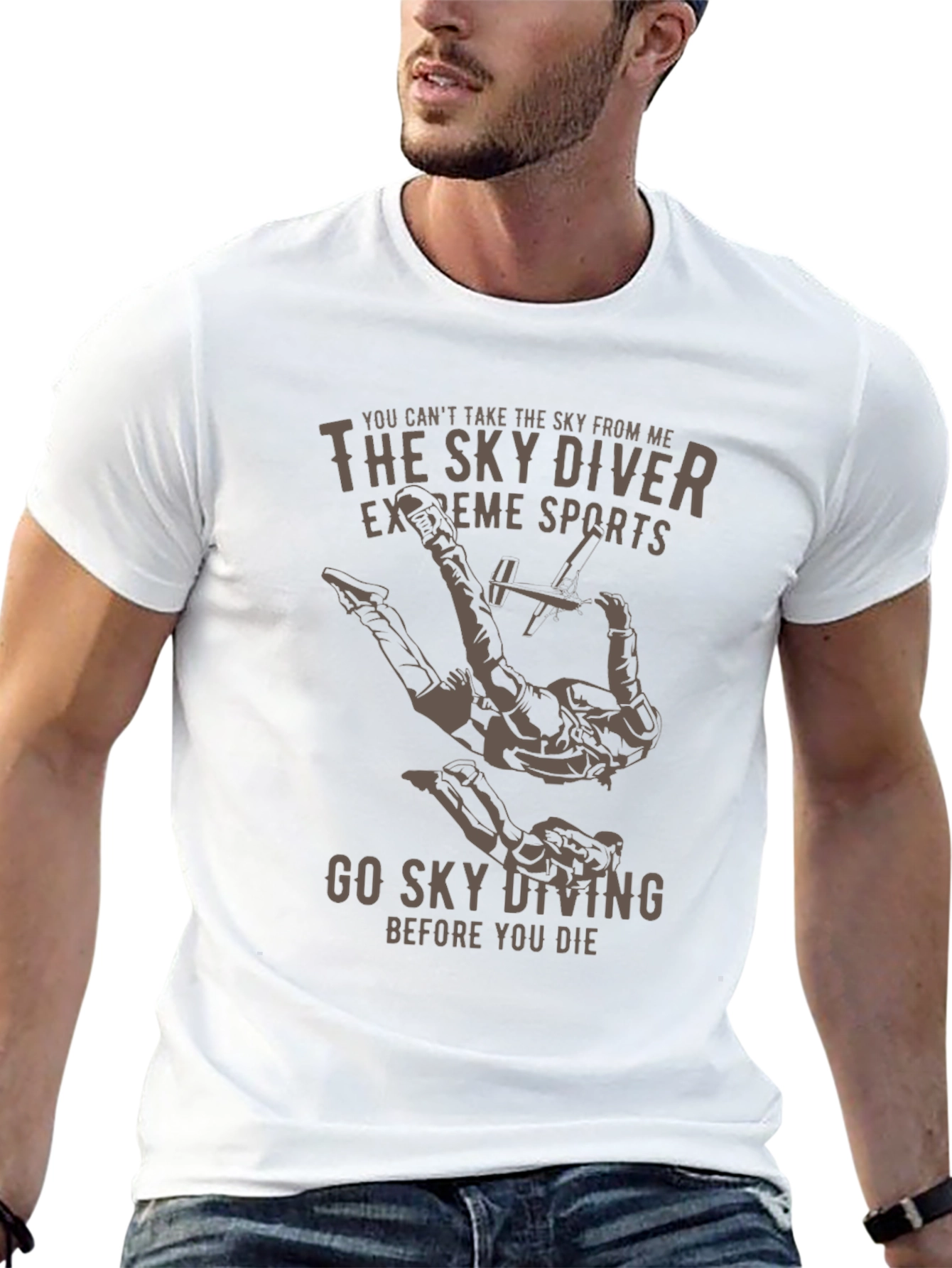 Sky Diver Graphic T-Shirt - Extreme Sports Tee
