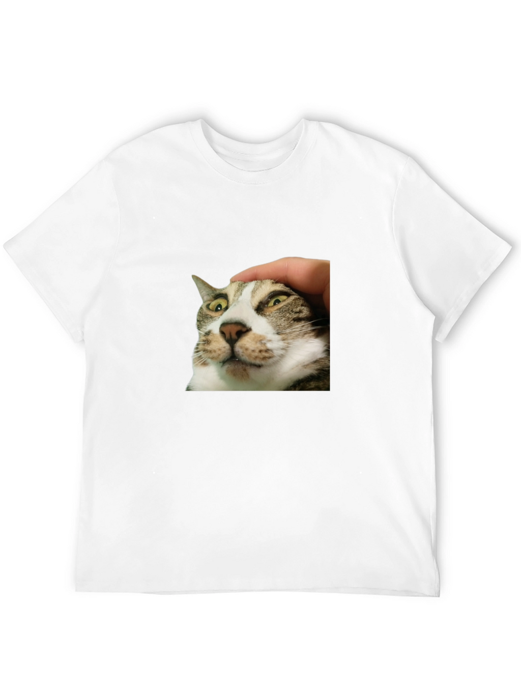 Funny Cat Petting T-Shirt - Unique Graphic Tee