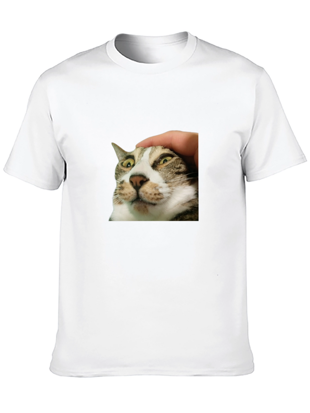 Funny Cat Petting T-Shirt - Unique Graphic Tee