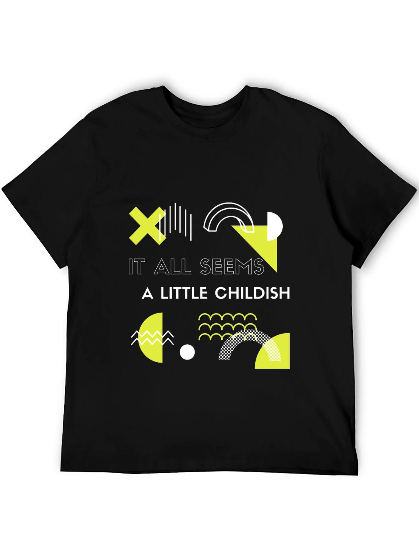 Modern Geometric Graphic Print T-Shirt