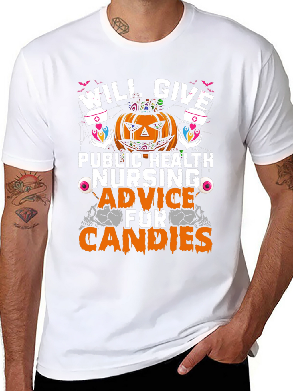 Halloween Public Health Nurse T-Shirt