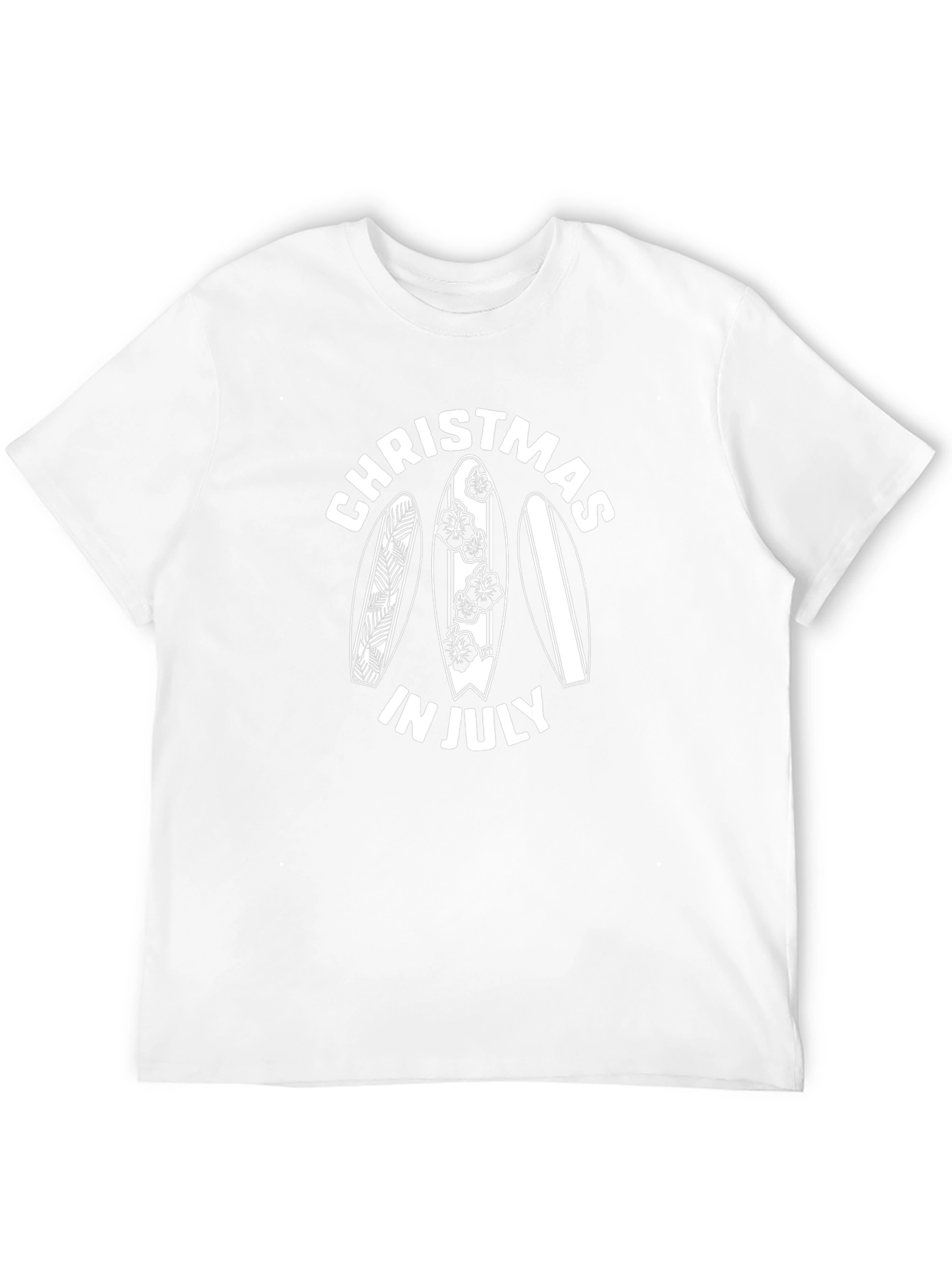 Christmas in July Surfboard Graphic T-Shirt