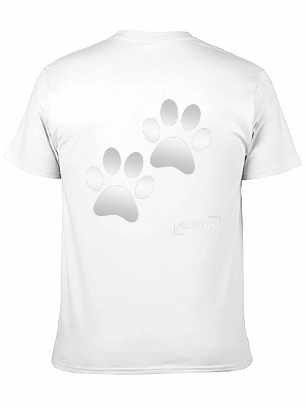 Cool Black Tee with Paw Prints