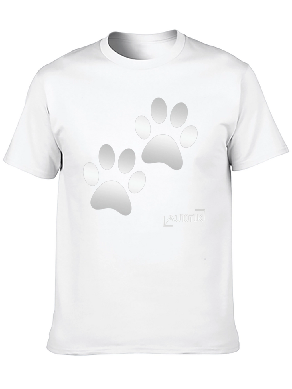 Cool Black Tee with Paw Prints