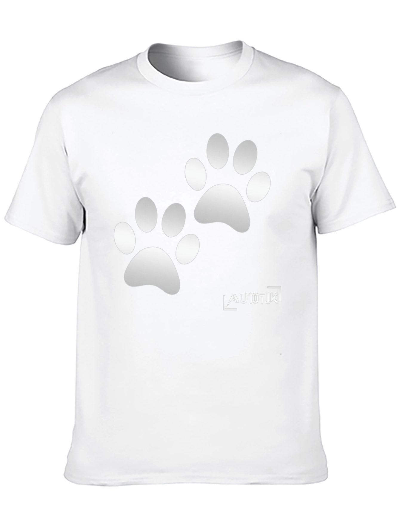 Cool Black Tee with Paw Prints