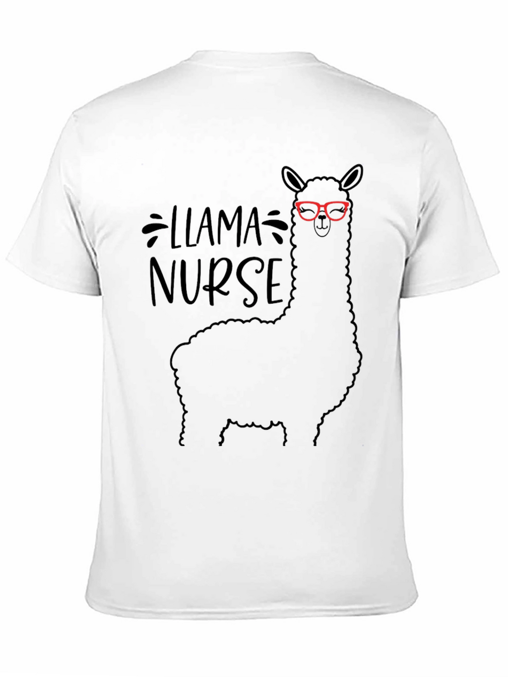 Llama Nurse T-Shirt - Funny Animal Graphic Tee