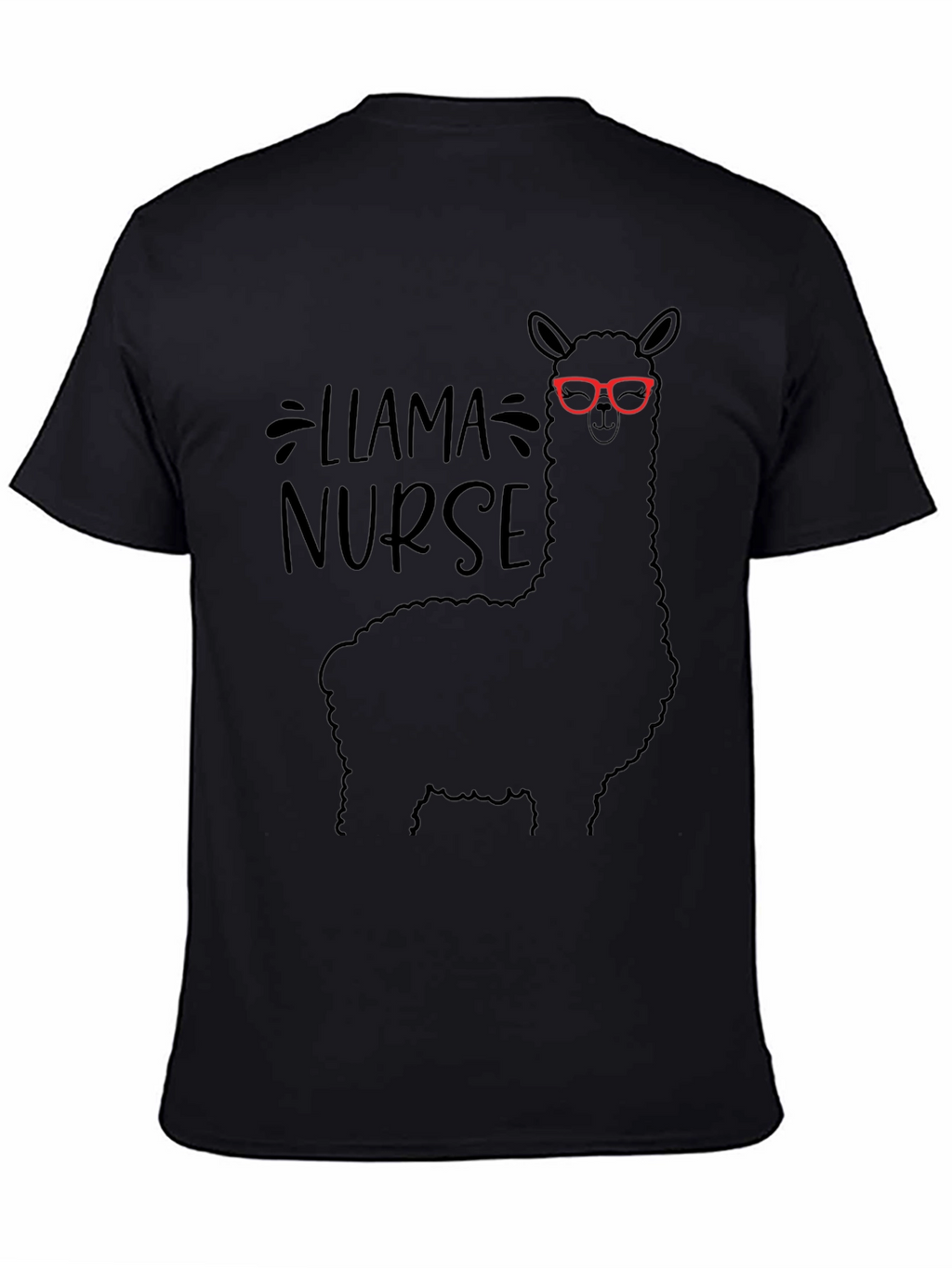 Llama Nurse T-Shirt - Funny Animal Graphic Tee