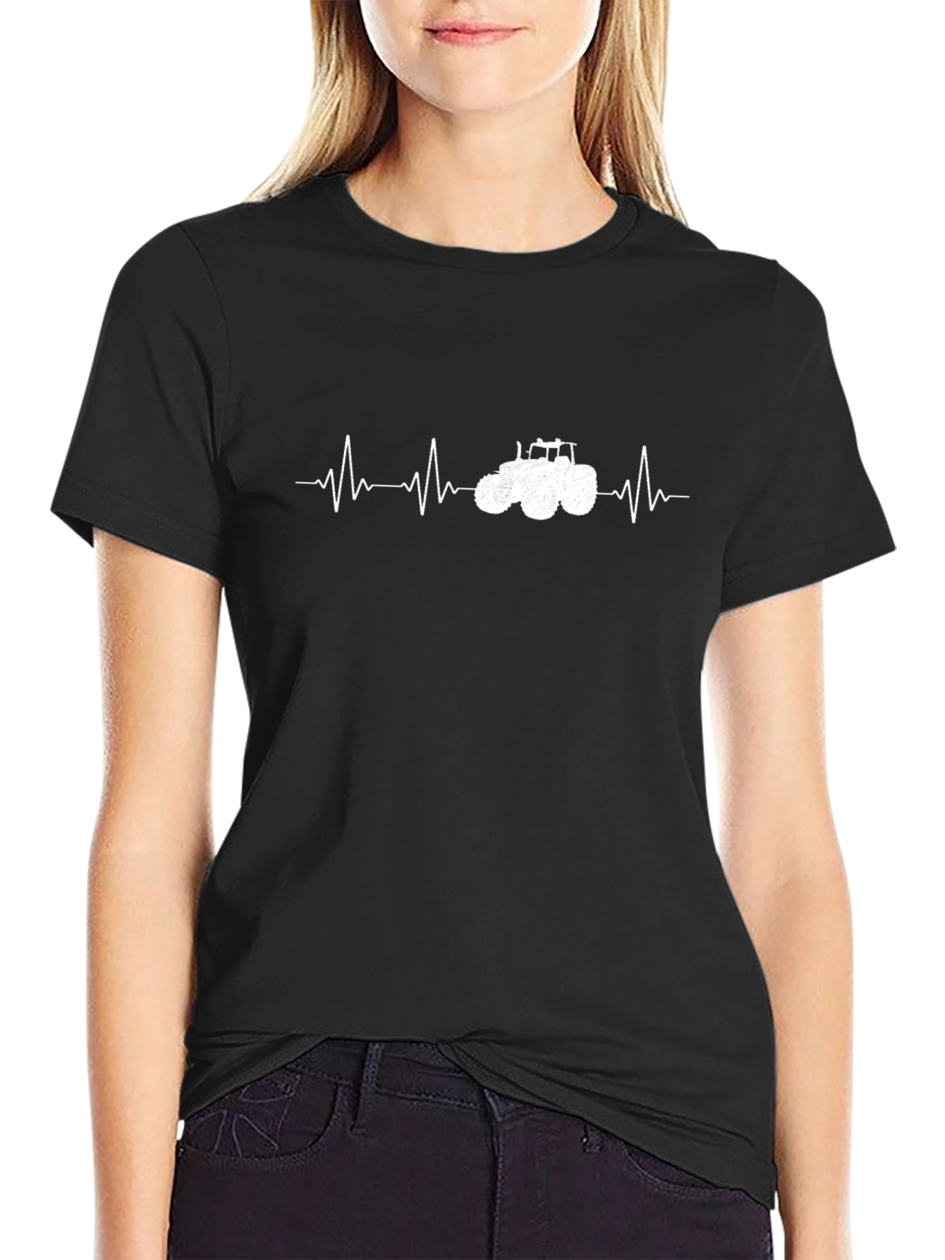 Tractor Heartbeat Graphic T-Shirt