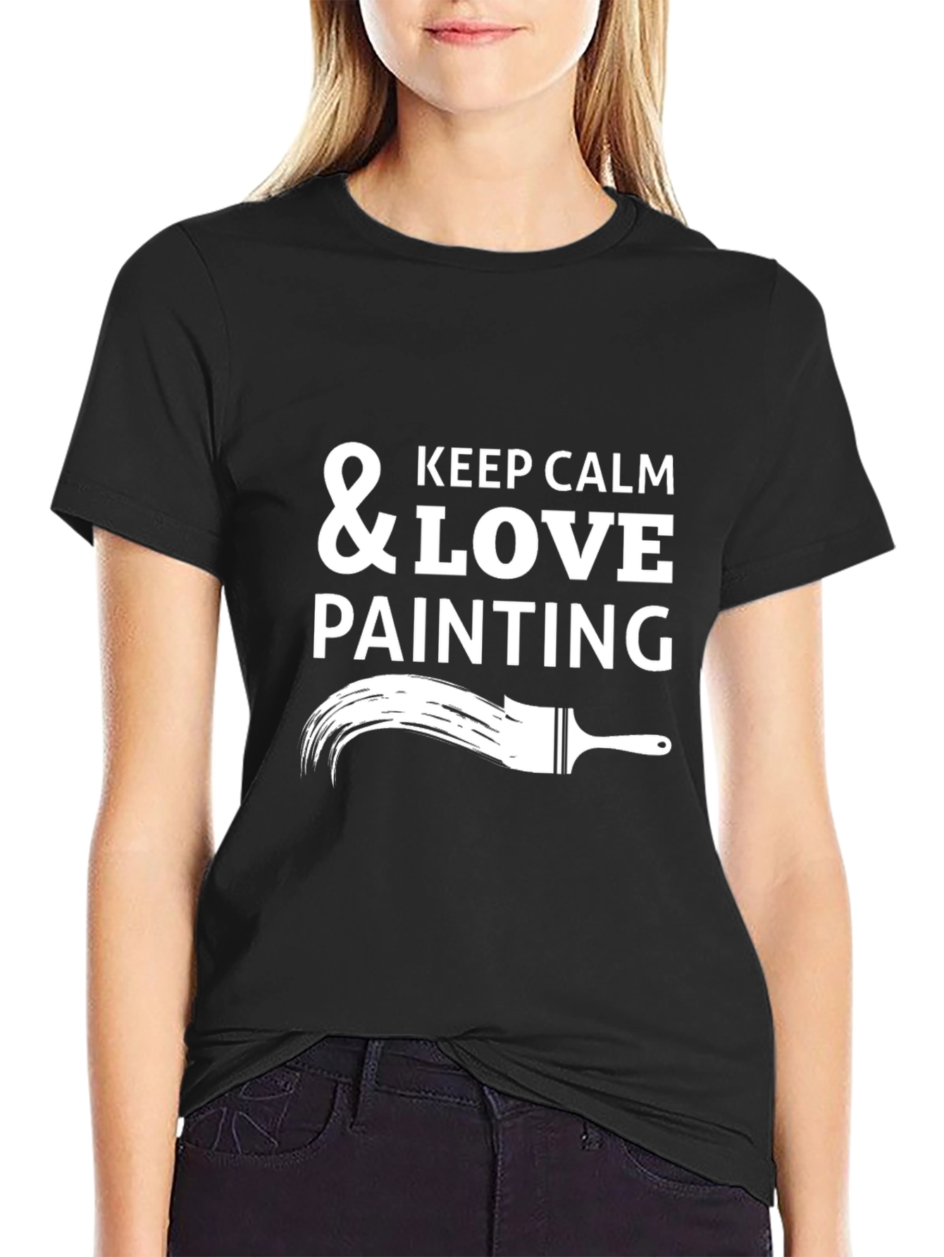 Keep Calm & Love Painting Graphic Tee