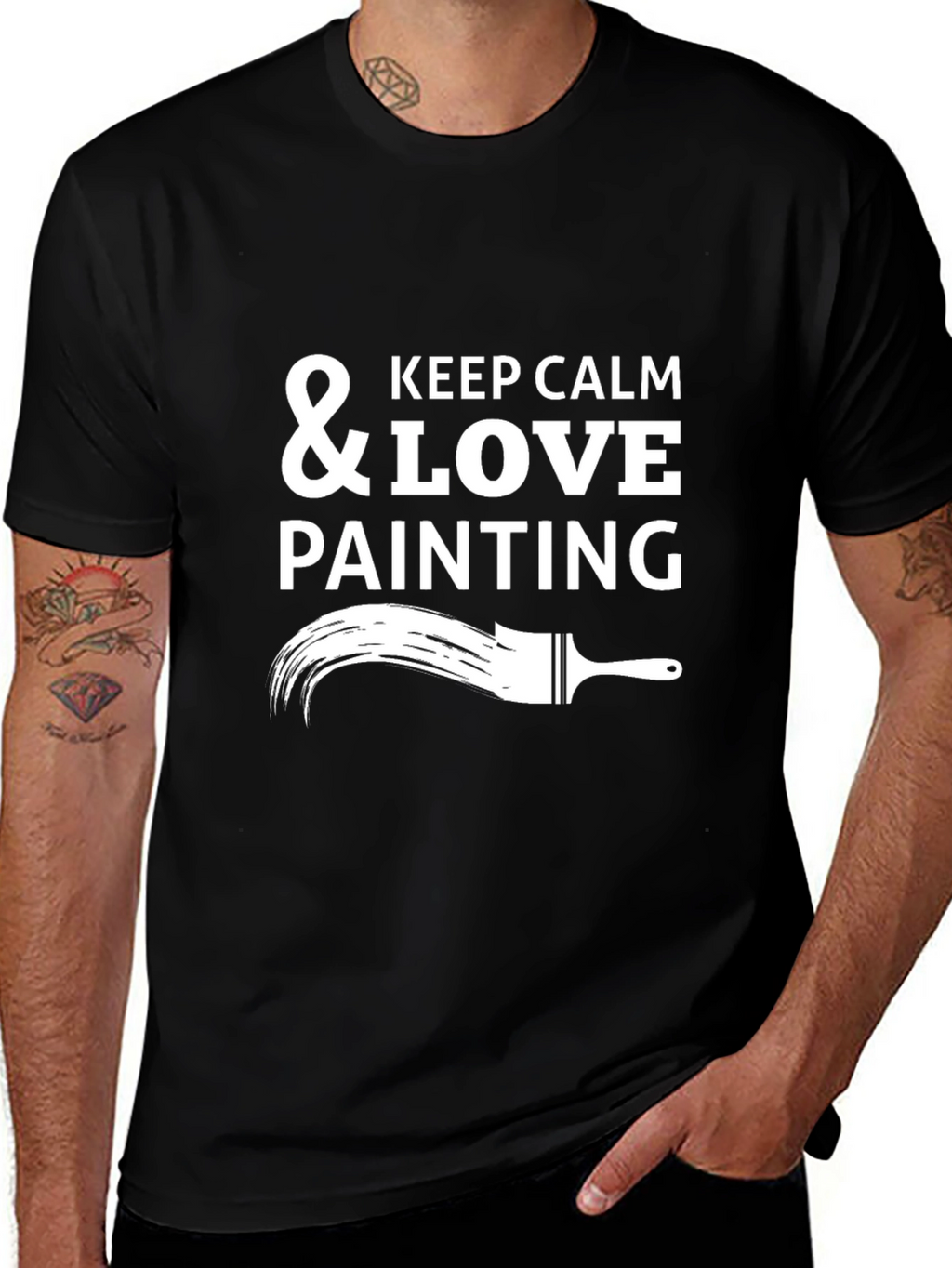 Keep Calm & Love Painting Graphic Tee