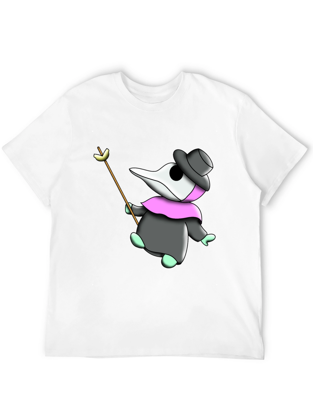 Plague Doctor Cartoon Graphic T-Shirt