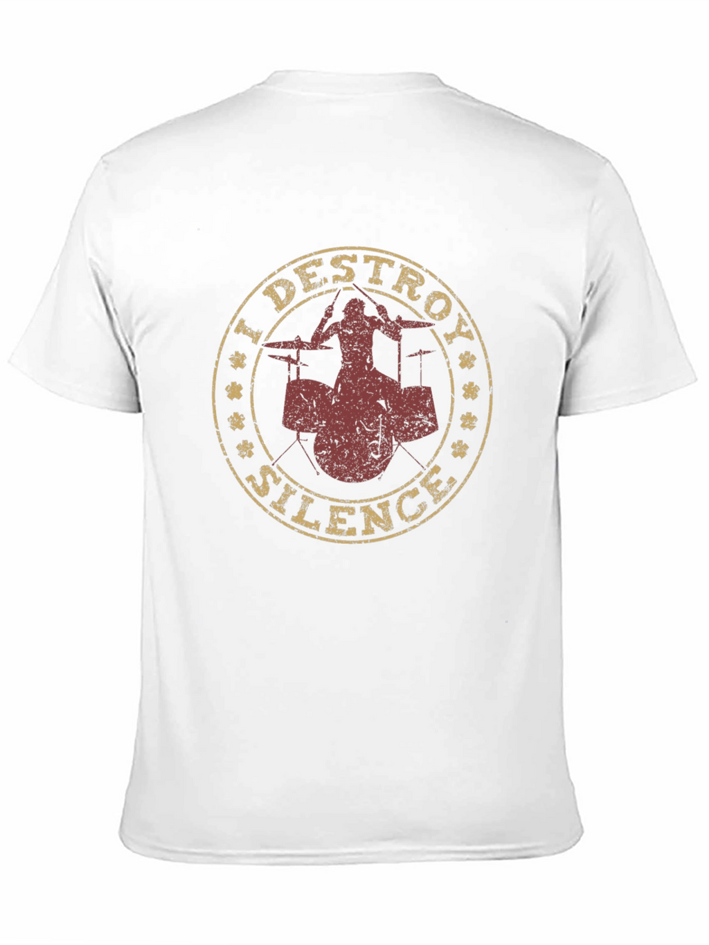 I Destroy Silence Drummer Graphic Tee - Black