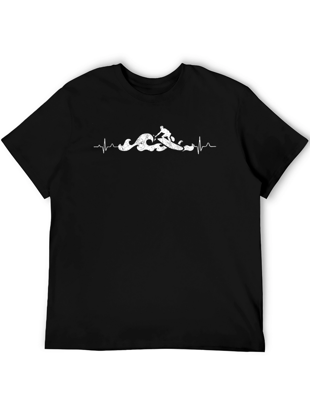 Surfing Heartbeat T-Shirt - Stylish Graphic Tee
