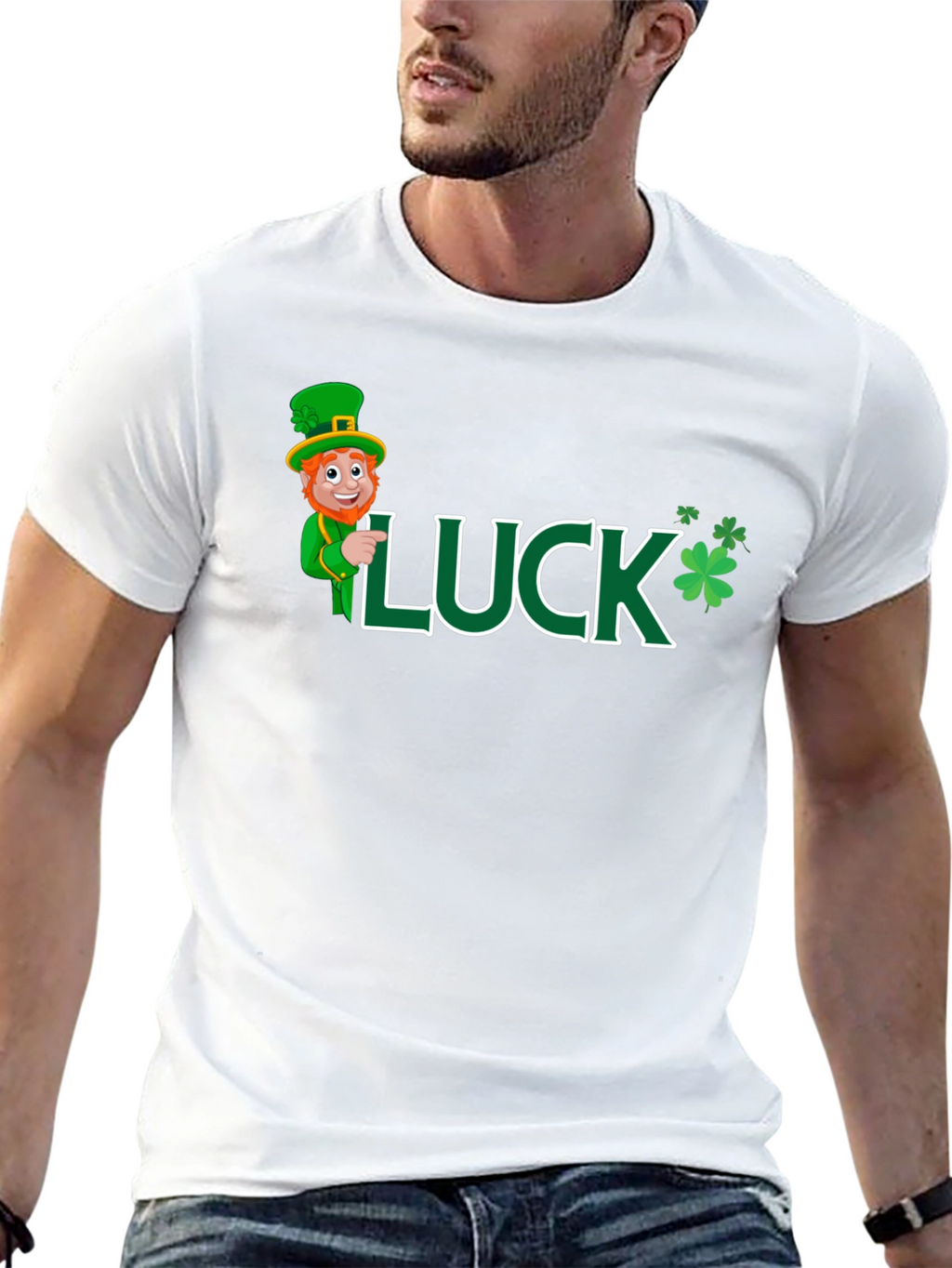 Lucky St. Patricks Day Black T-Shirt