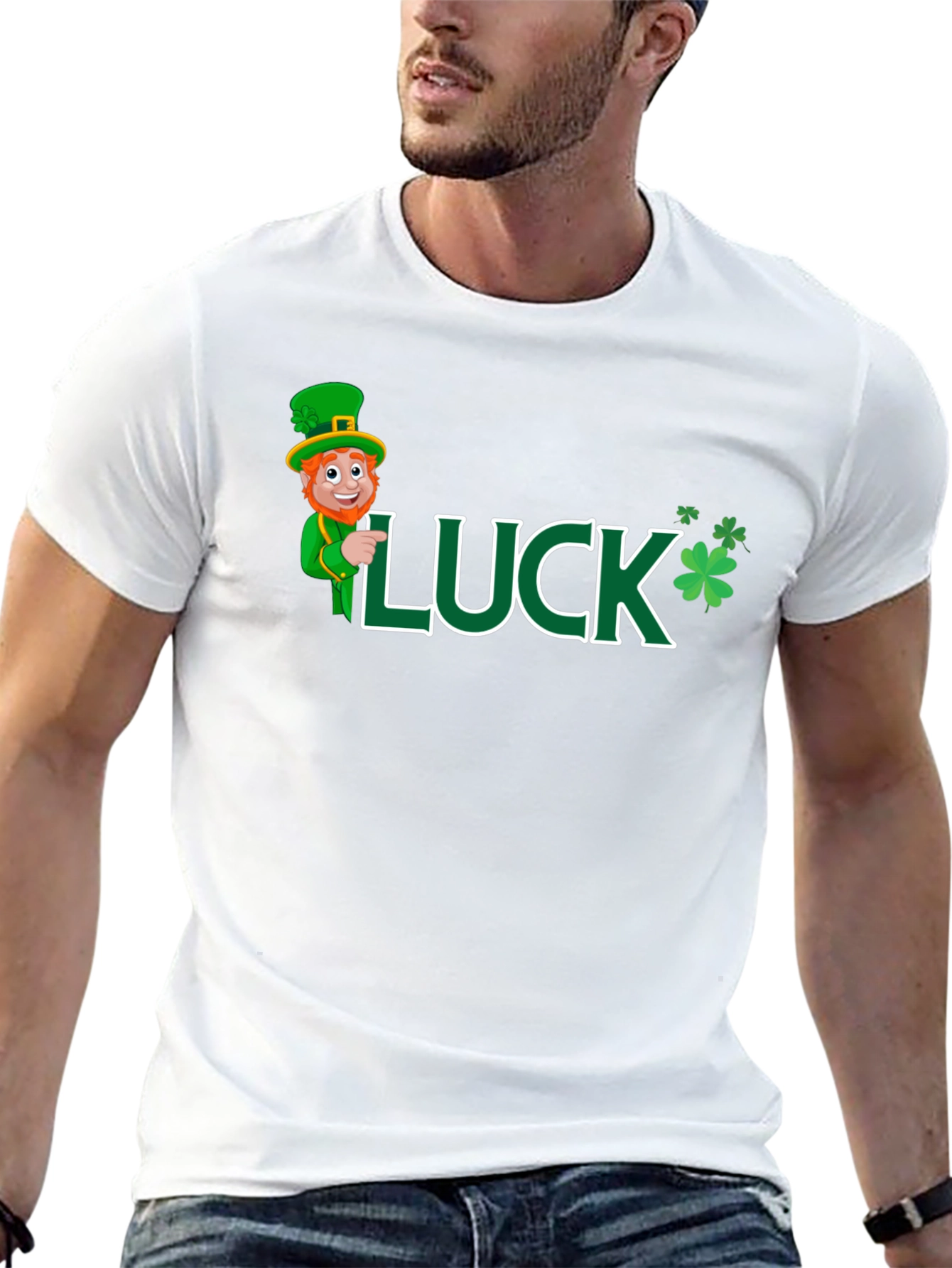 Lucky St. Patricks Day Black T-Shirt