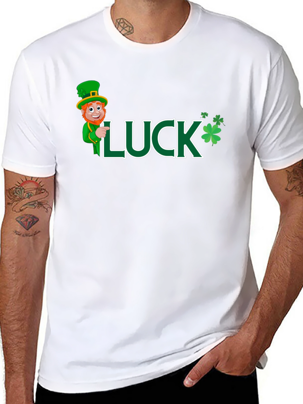 Lucky St. Patricks Day Black T-Shirt