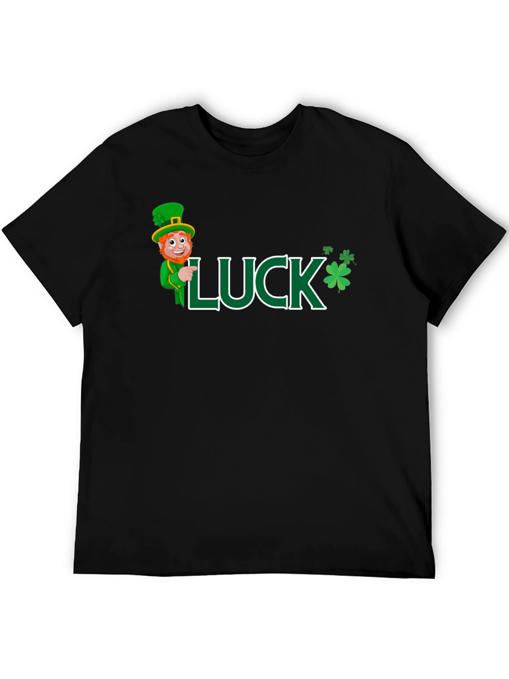 Lucky St. Patricks Day Black T-Shirt