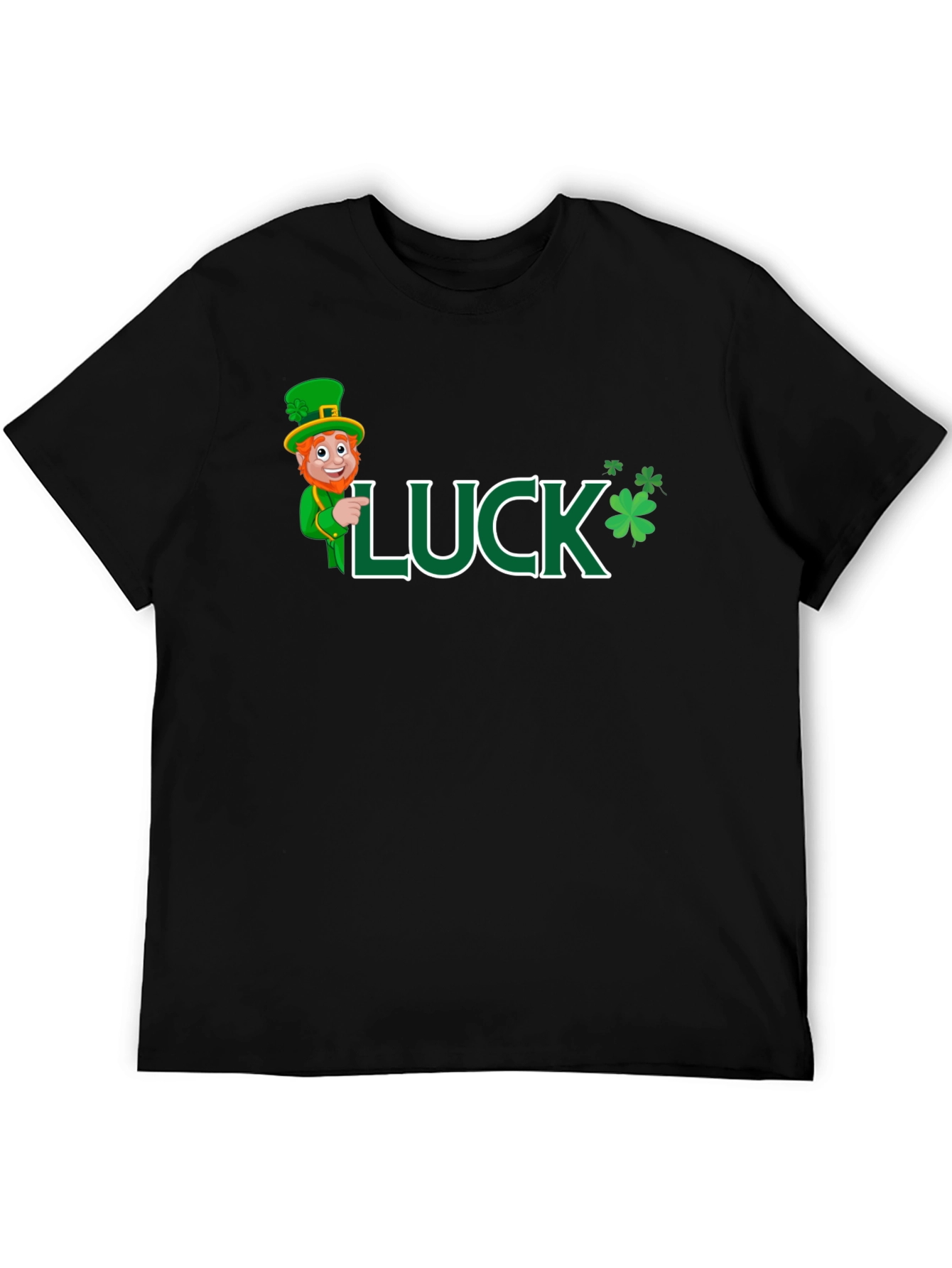 Lucky St. Patricks Day Black T-Shirt