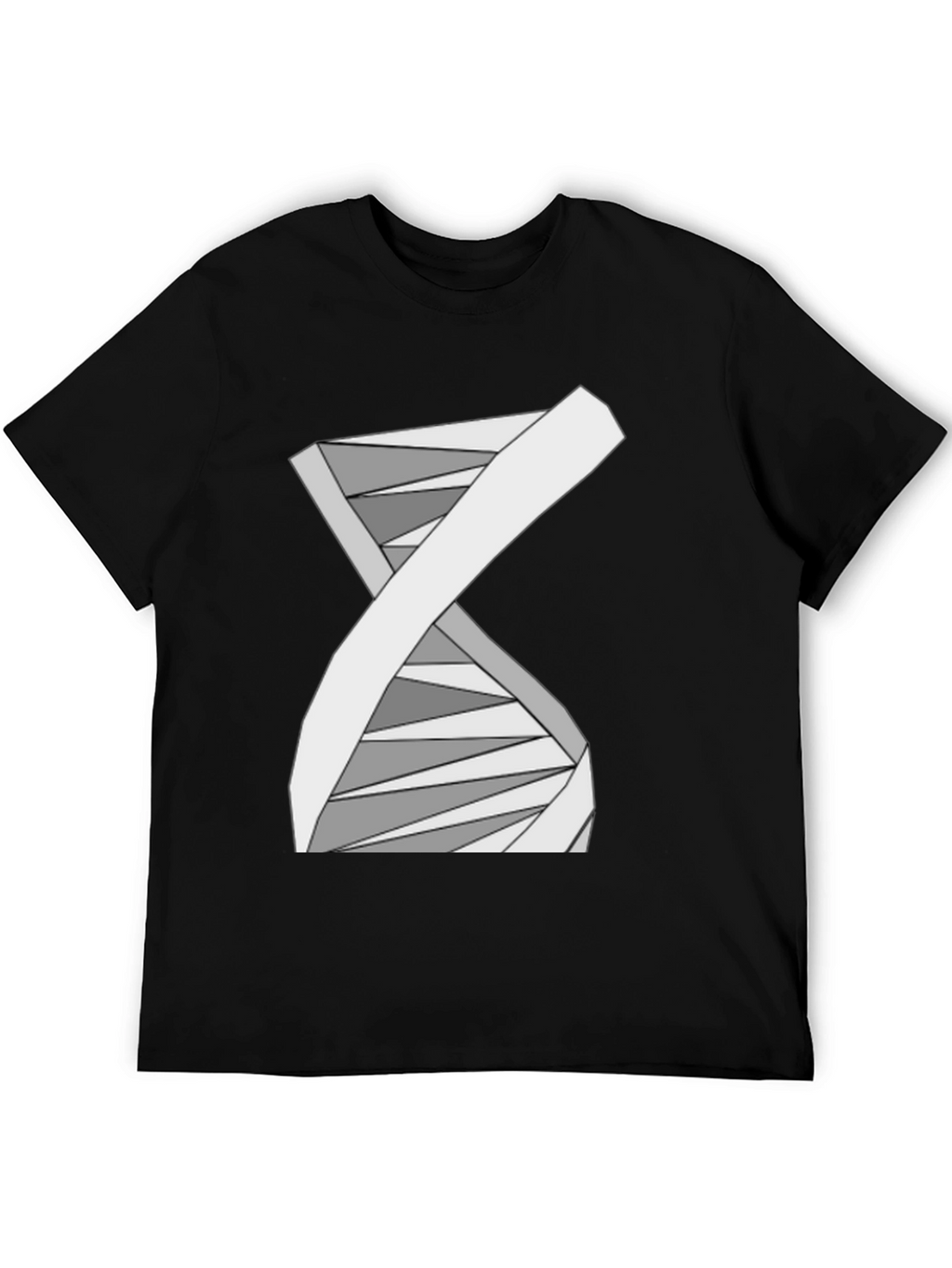 Abstract DNA Helix Graphic Tee - Science Style