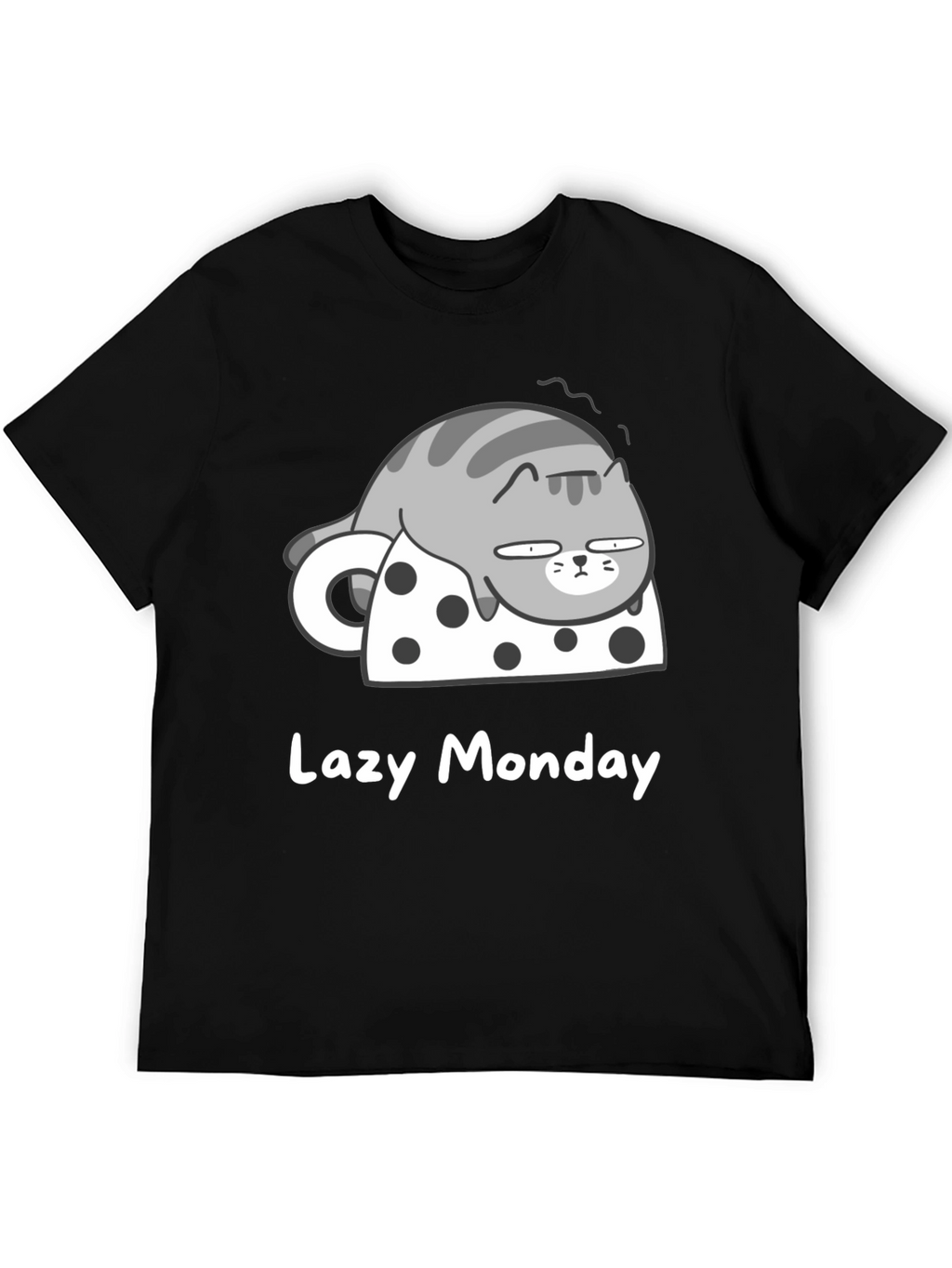 Lazy Monday Cat T-Shirt - Relaxed Fit
