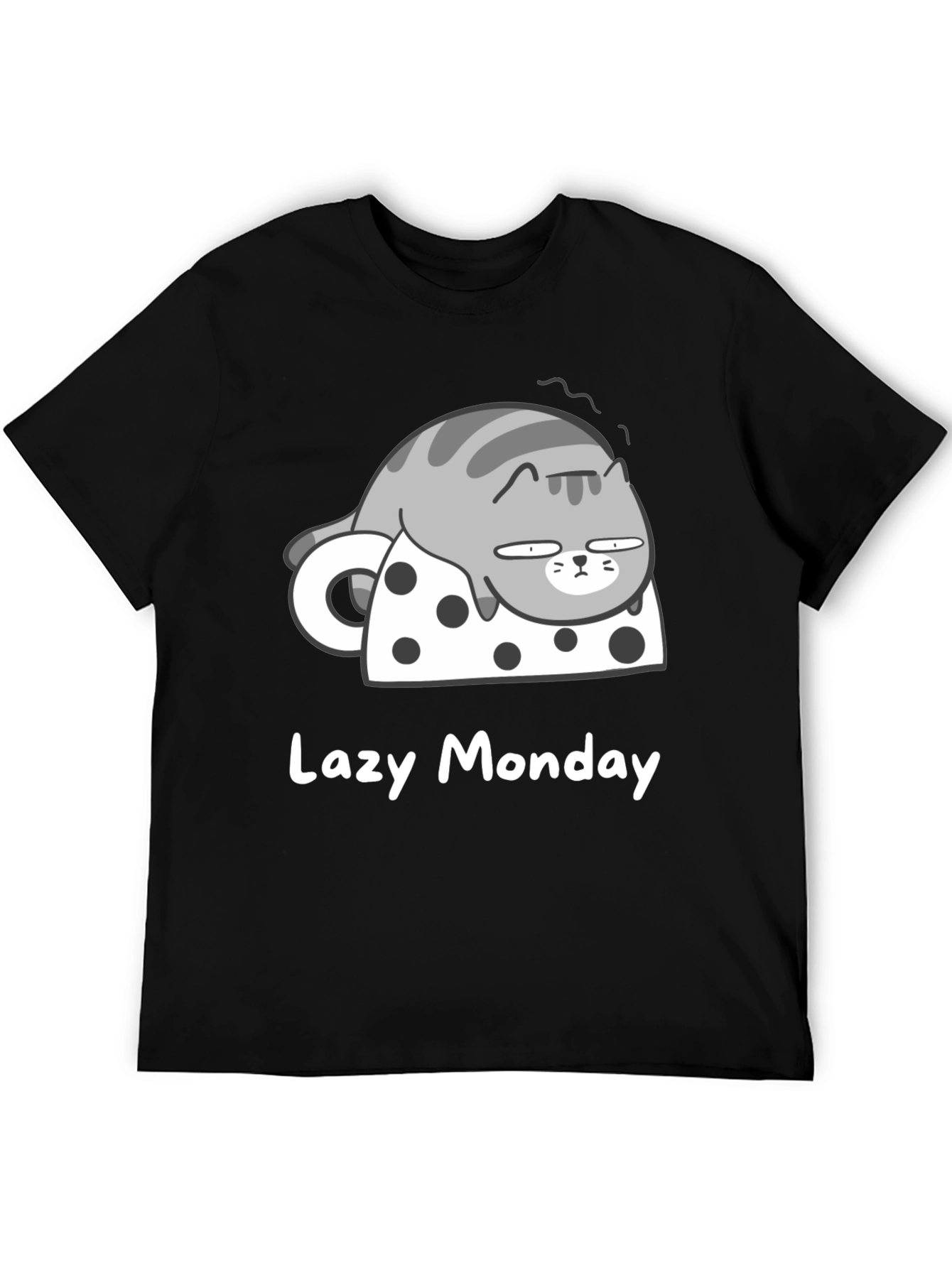 Lazy Monday Cat T-Shirt - Relaxed Fit